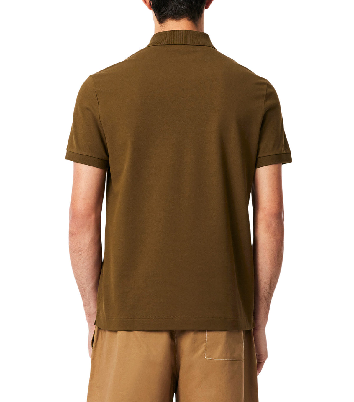 Smart Paris Stretch Cotton Pique Polo Shirt Mascara Brown
