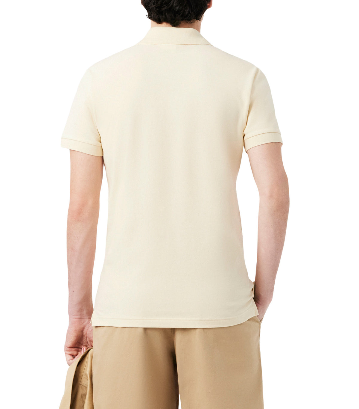 Slim Fit Stretch Piqué Polo Shirt Naturel Clair