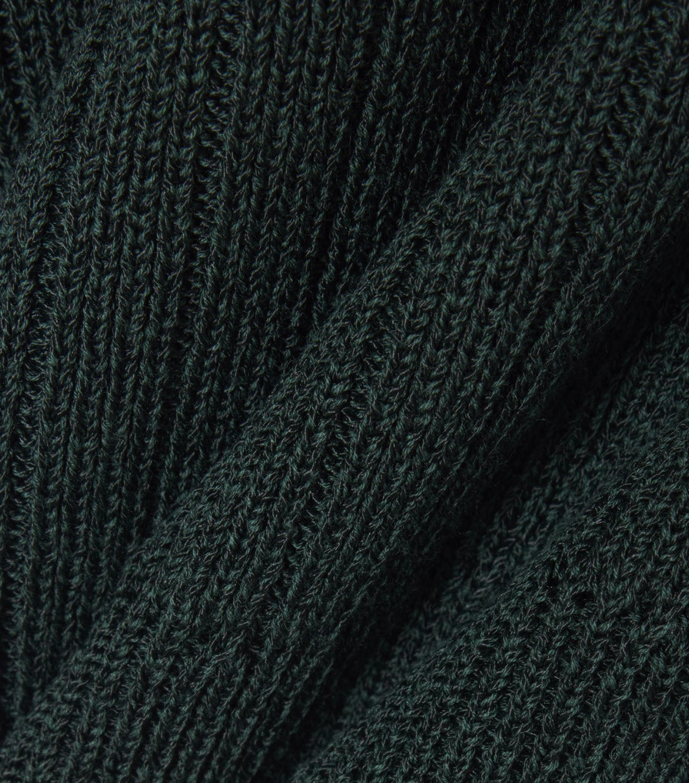 Short Sleeved Ribbed Cotton Sweater Sinople