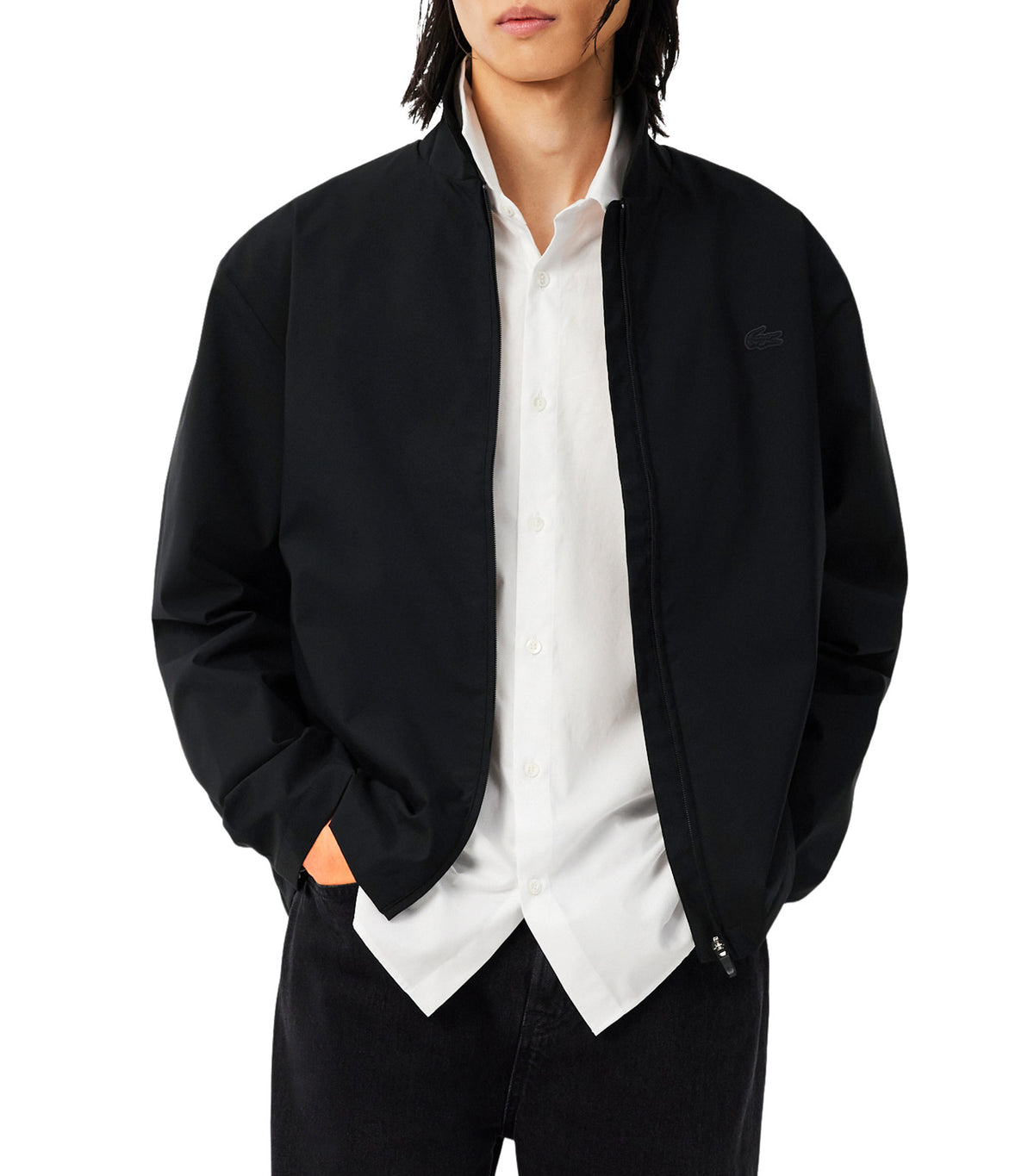 Water-Repellent Commuter Windbreaker Black