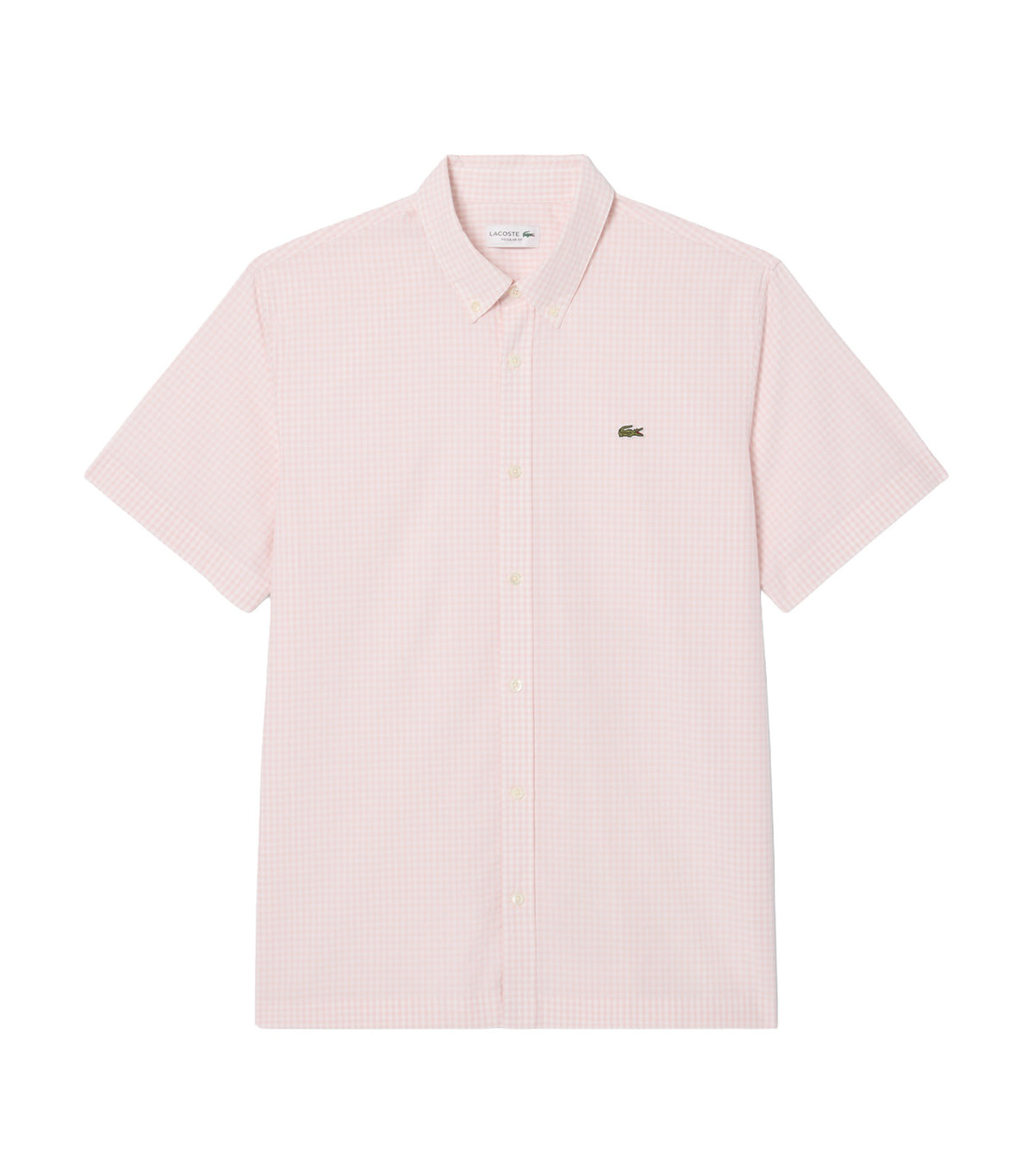 Regular Fit Short Sleeved Plaid Shirt White/Nidus
