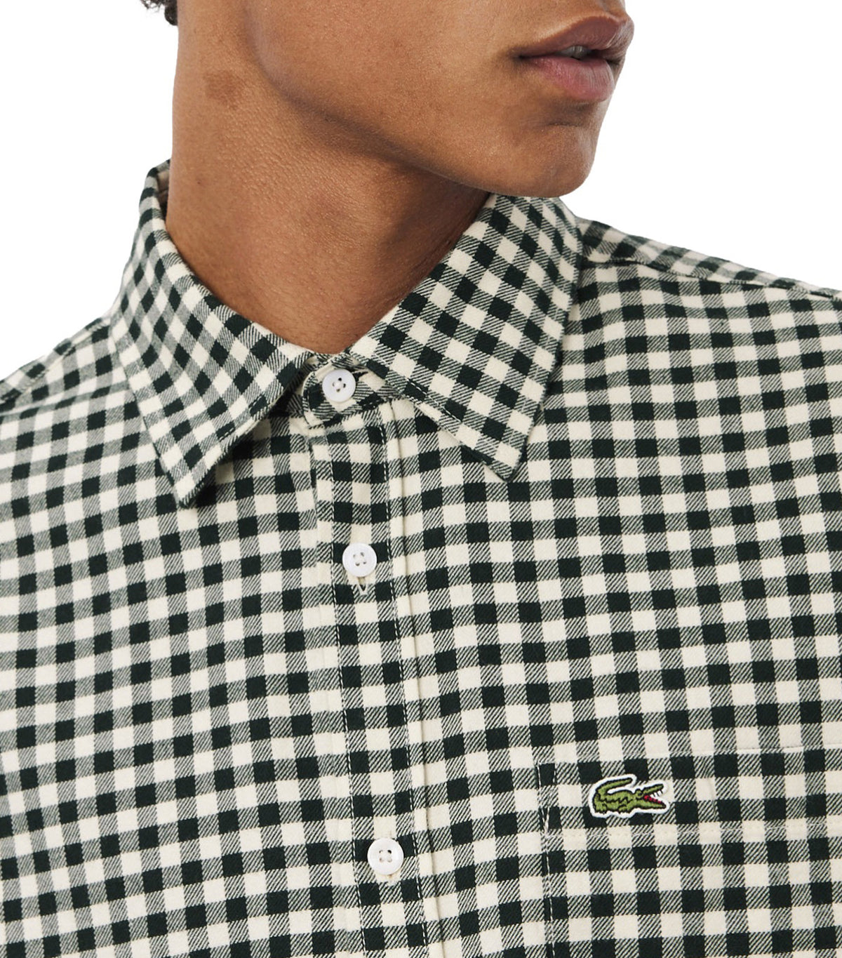 Regular Fit Plaid Flannel Shirt Lapland/Sinople