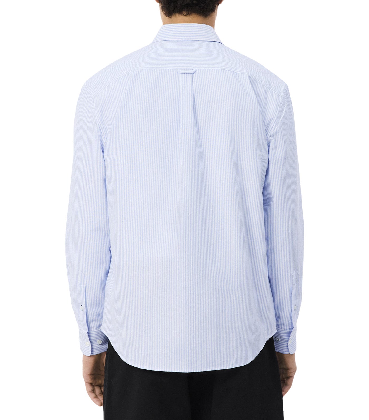 Regular Fit Striped Oxford Shirt Overview/White