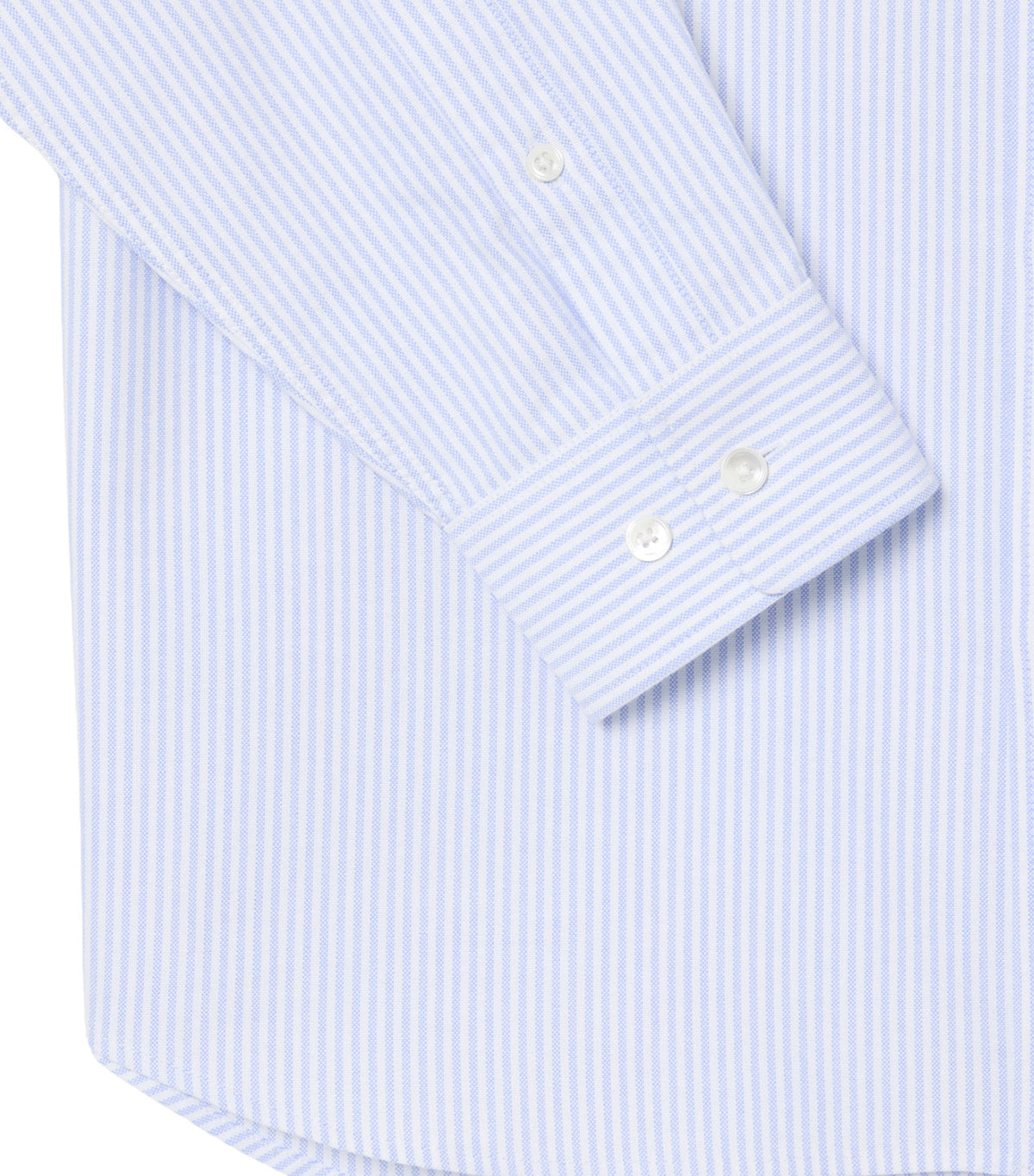 Regular Fit Striped Oxford Shirt Overview/White