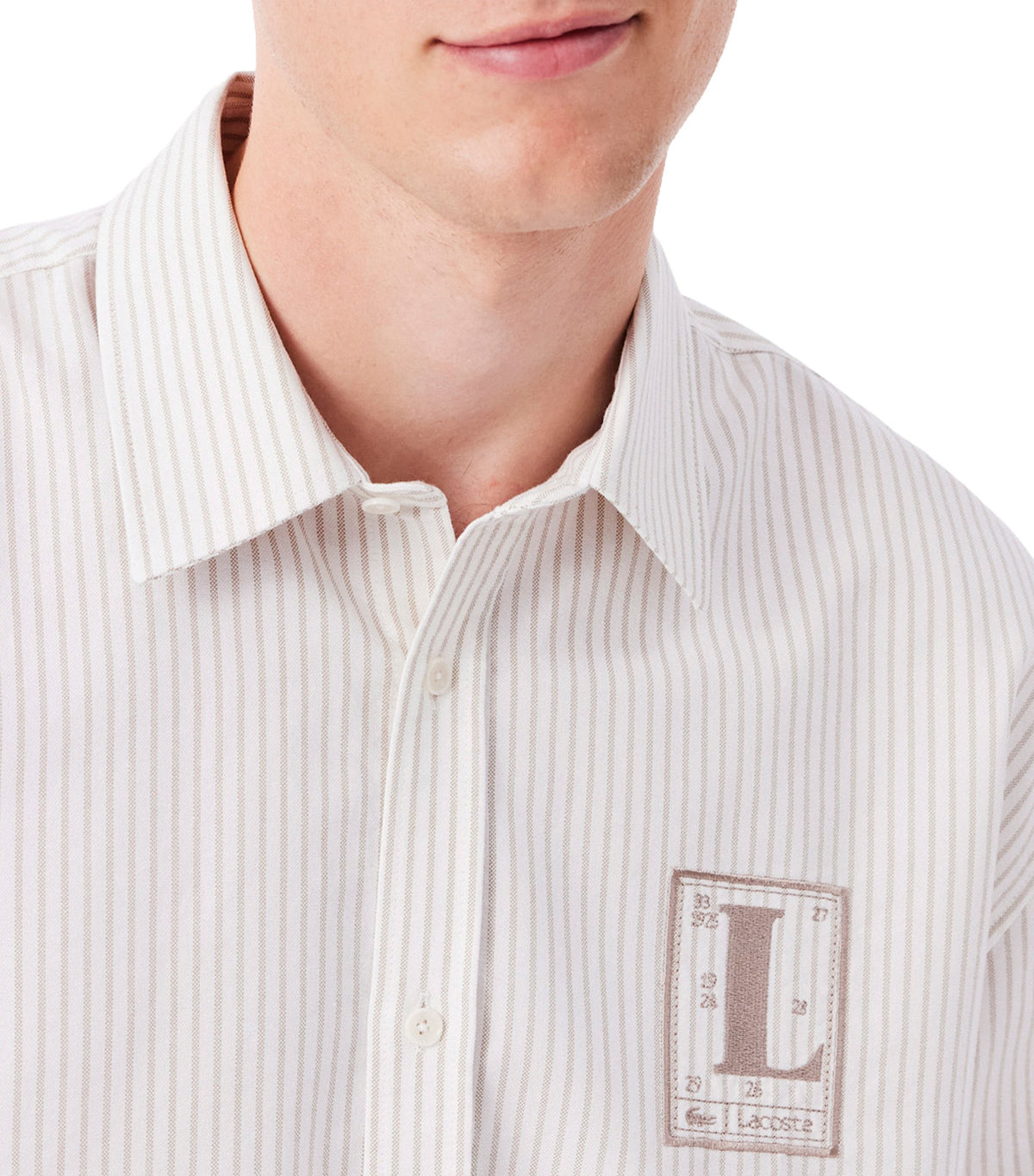 Relaxed Fit Striped Oxford Shirt Flour/Viennese