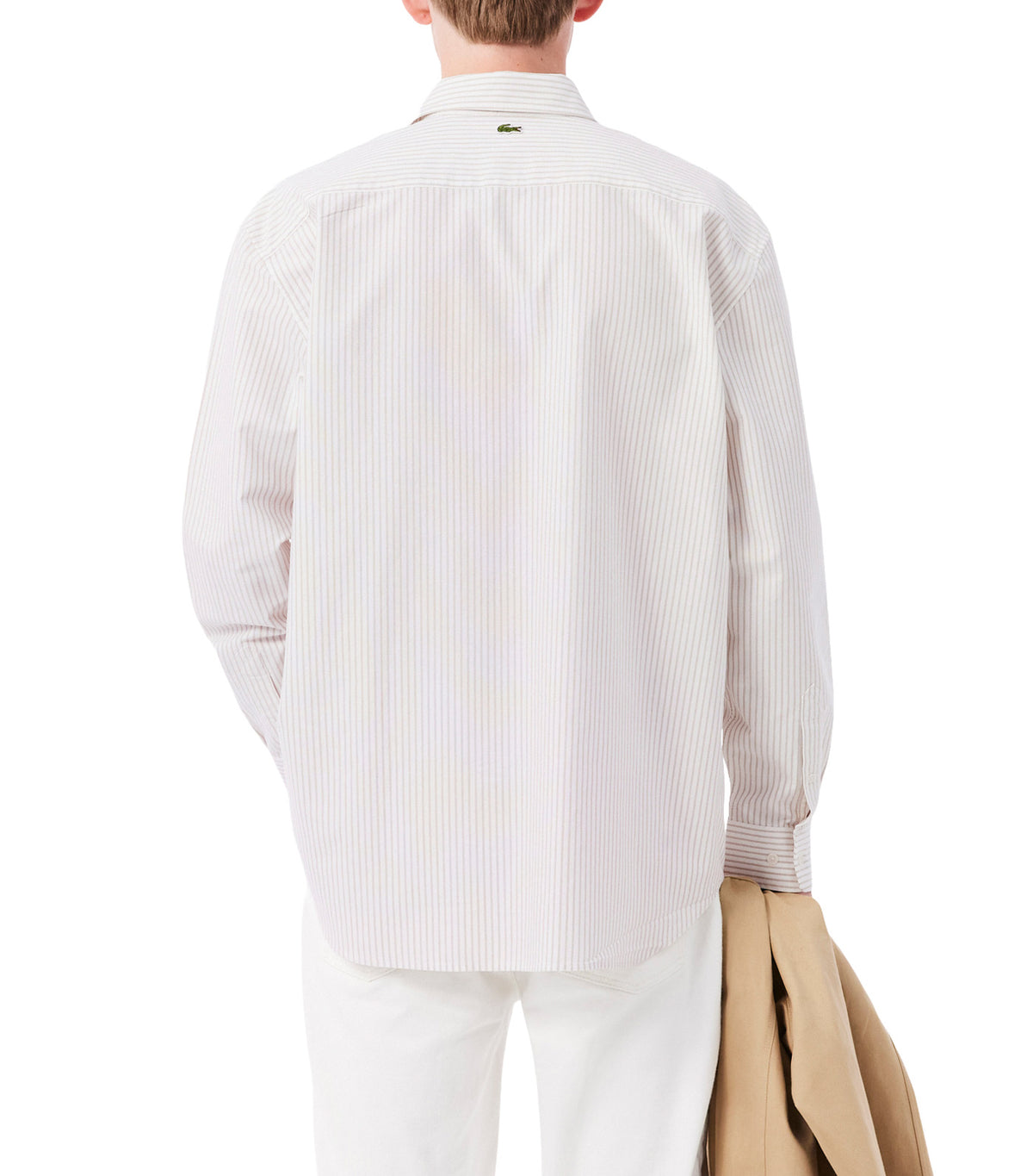 Relaxed Fit Striped Oxford Shirt Flour/Viennese
