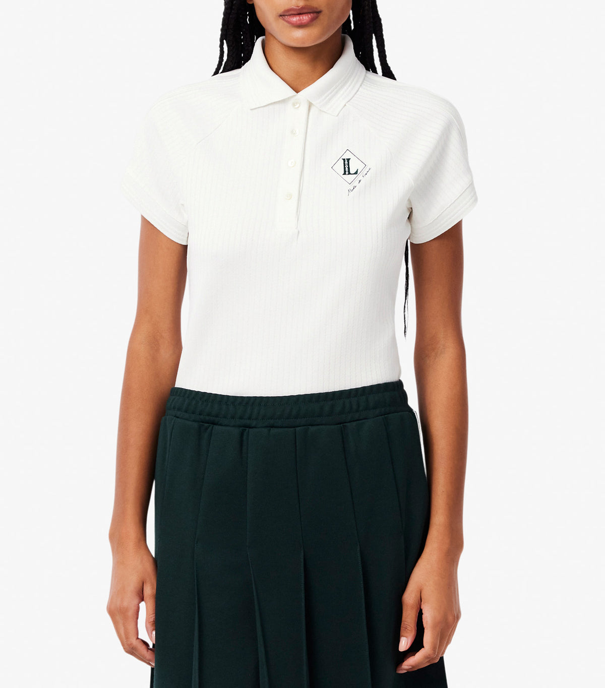 Slim Fit French Made Polo Shirt Flour