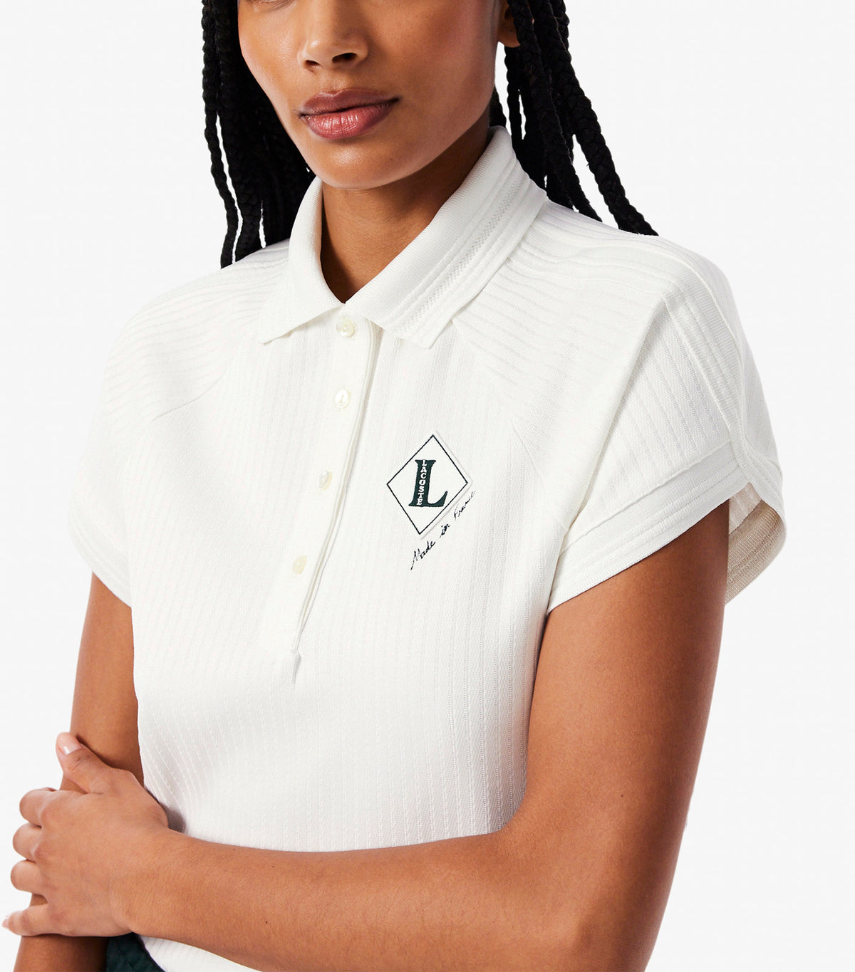 Slim Fit French Made Polo Shirt Flour