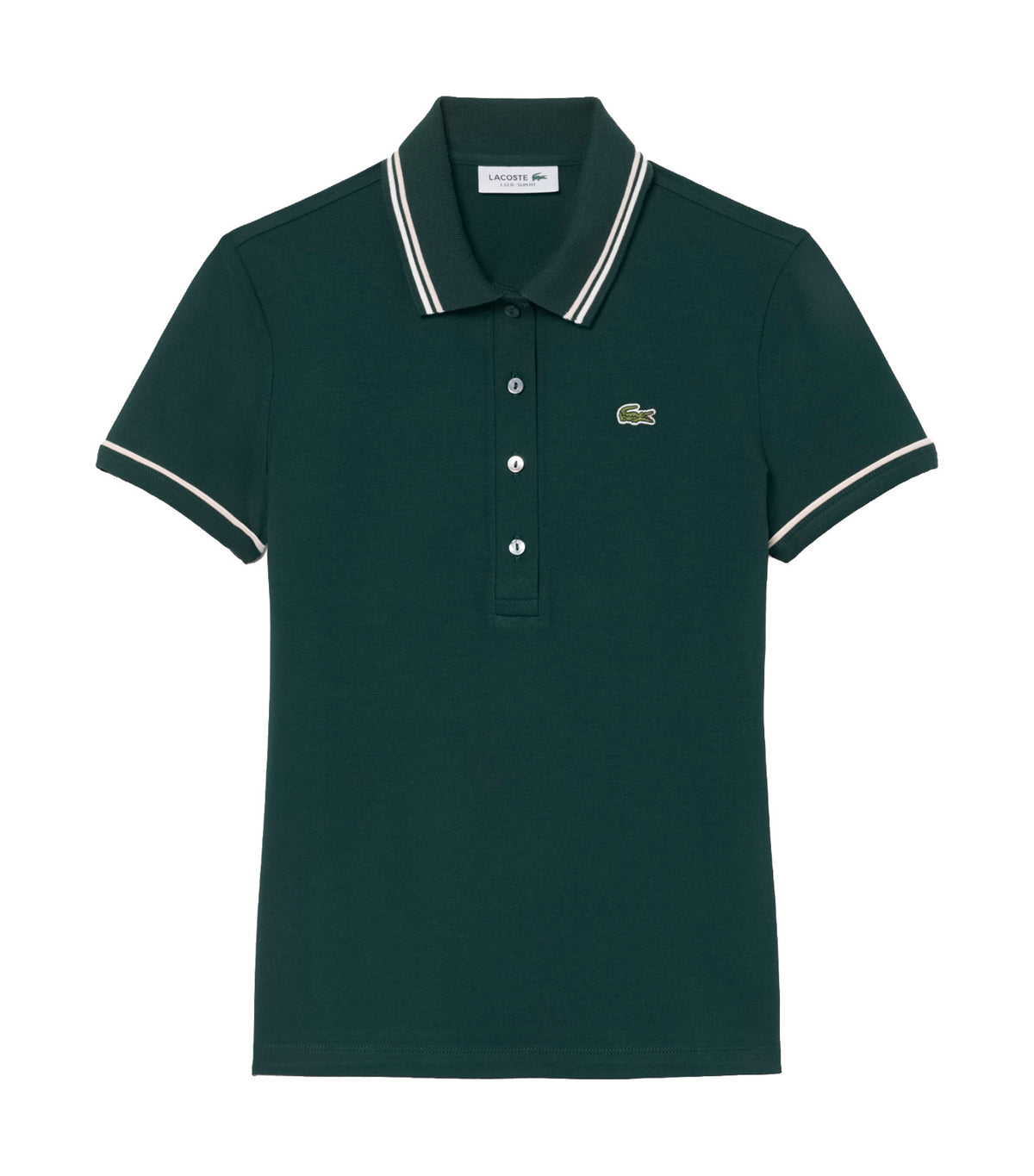 L.12.D Slim Fit Trim Detail Polo Shirt Sinople/Flour-Mansia