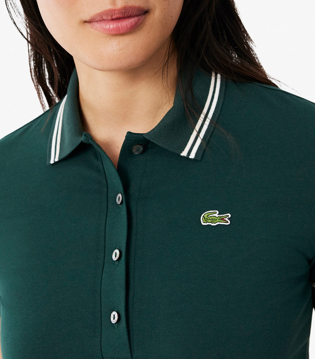 L.12.D Slim Fit Trim Detail Polo Shirt Sinople/Flour-Mansia