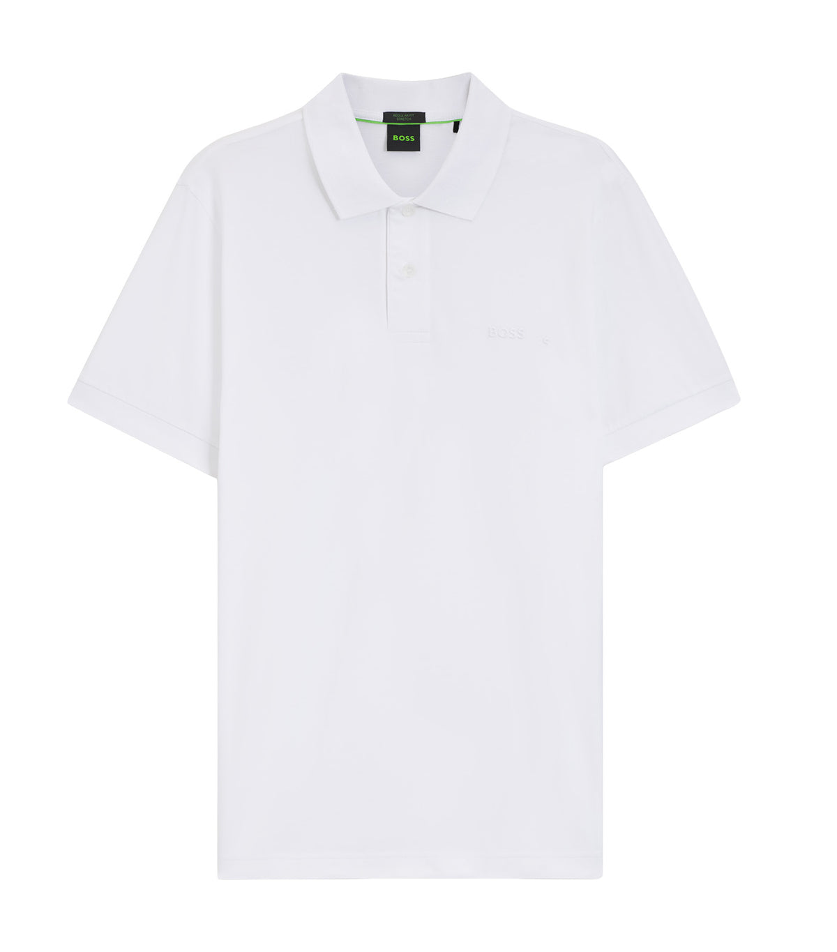 Regular-Fit Polo with Embroidered Logo White