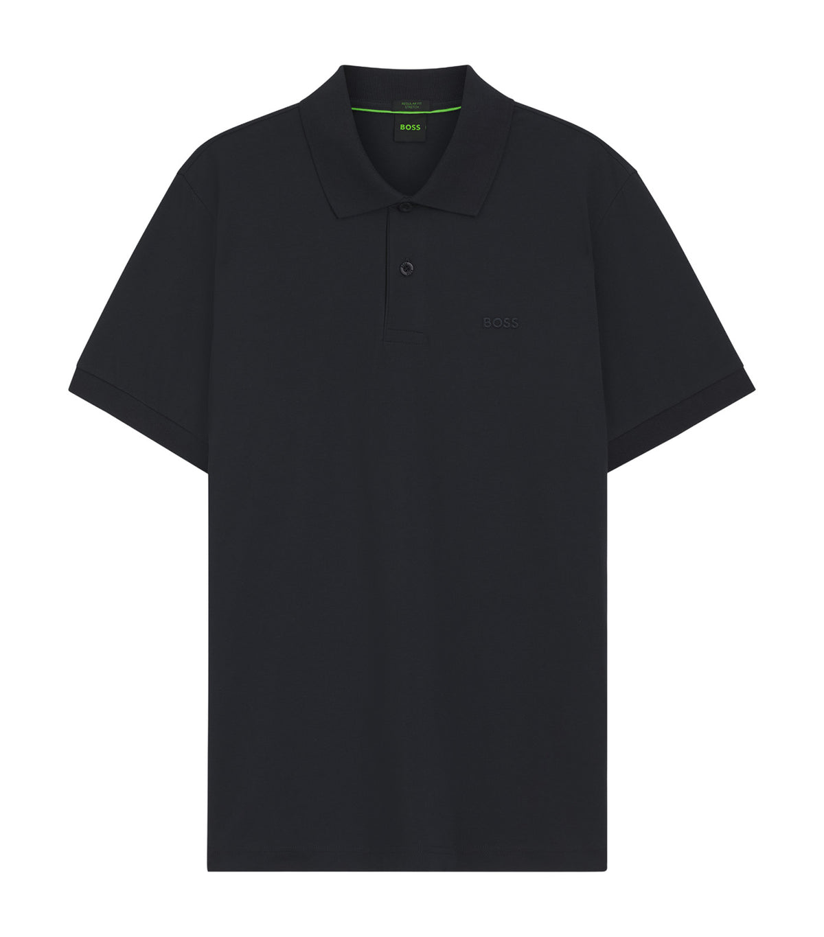 Regular-Fit Polo with Embroidered Logo Dark Blue