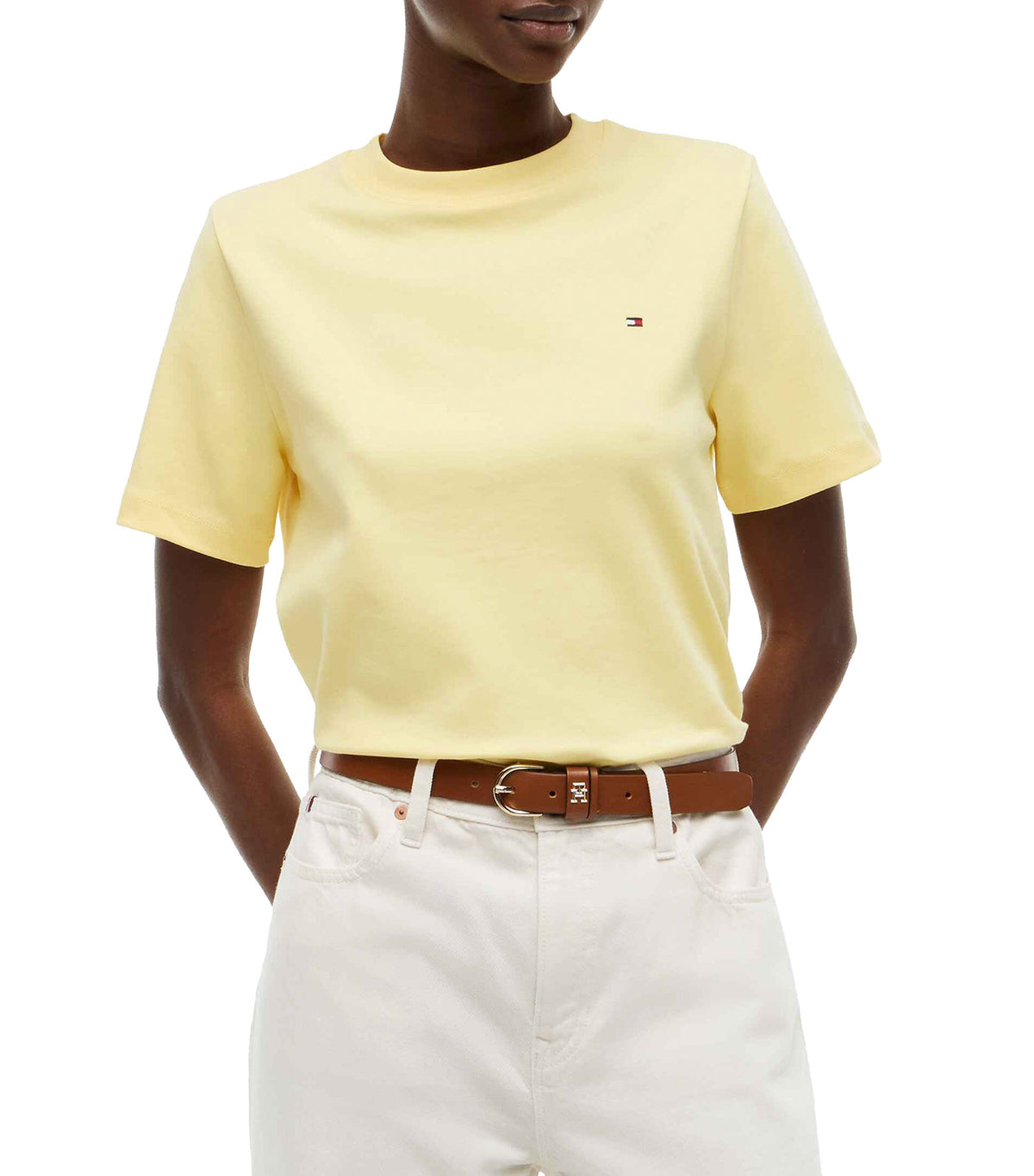 Women's Interlock Boxy Crew SS Neck Tee Citronella