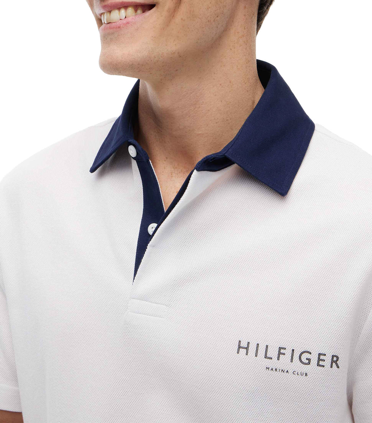 Men's ATH Classic Fit Rugby Polo White
