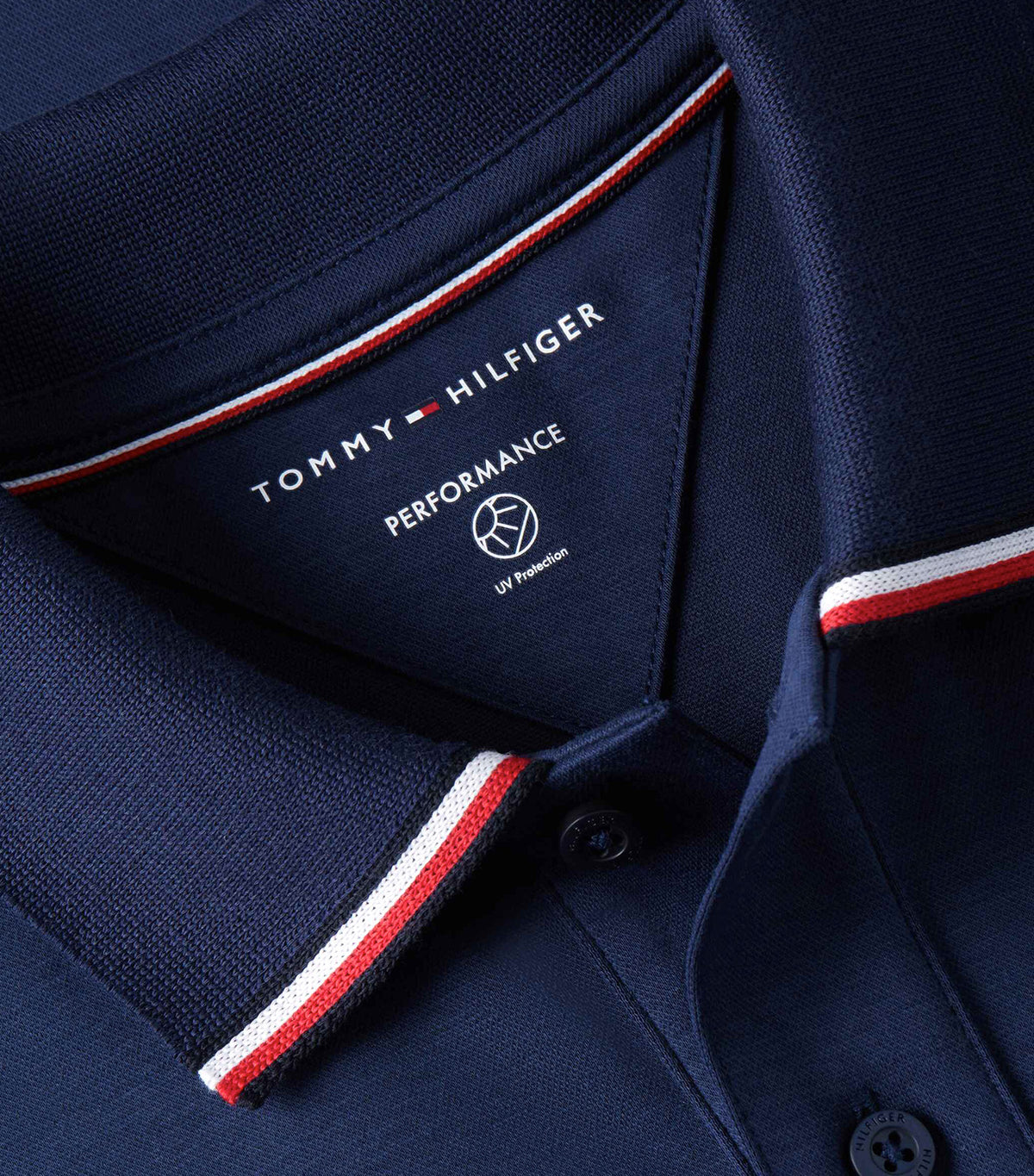 Men's Jacquard RWB Polo Carbon Navy