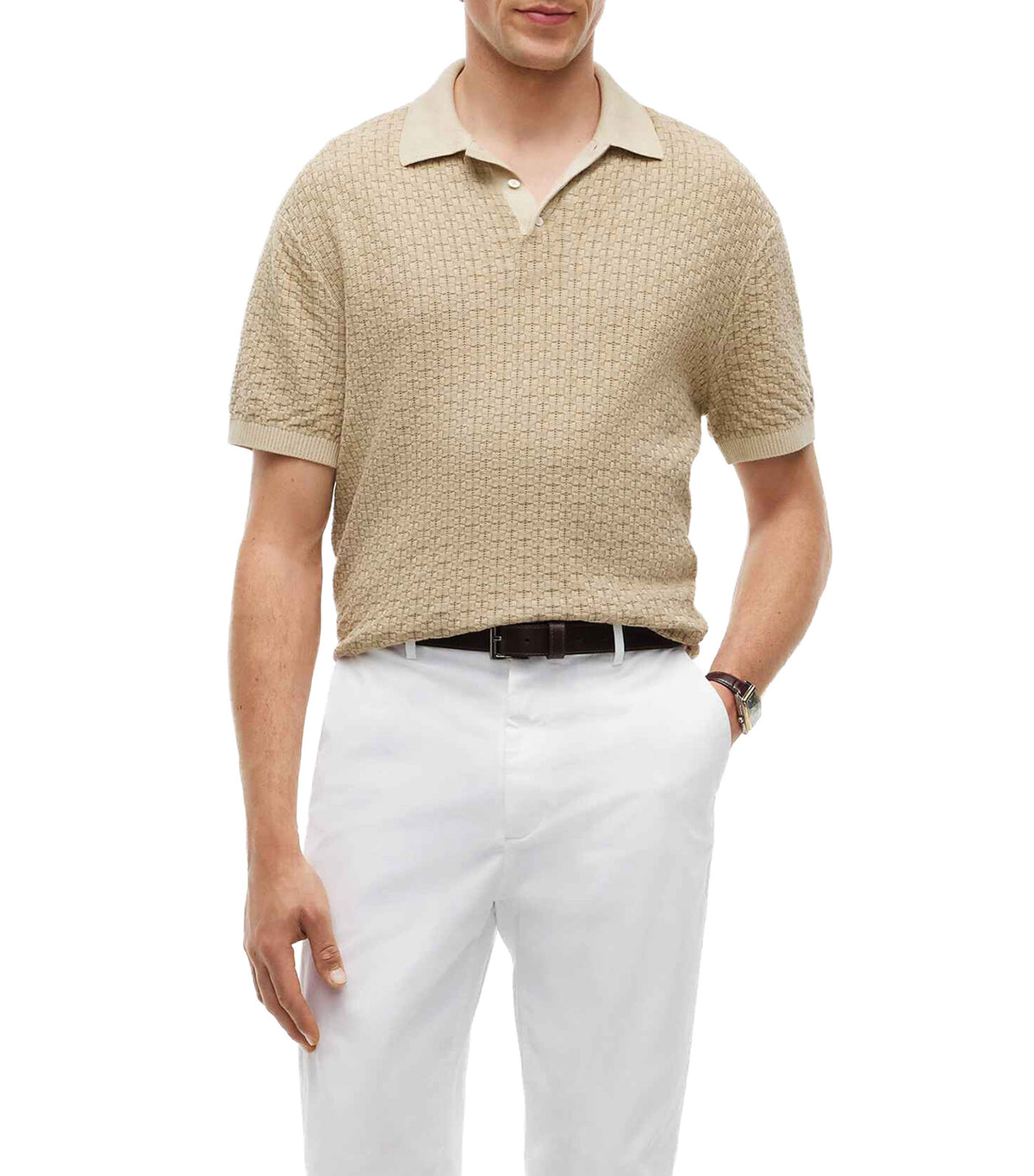 Men's GMD Structure SS Polo Sandalwood