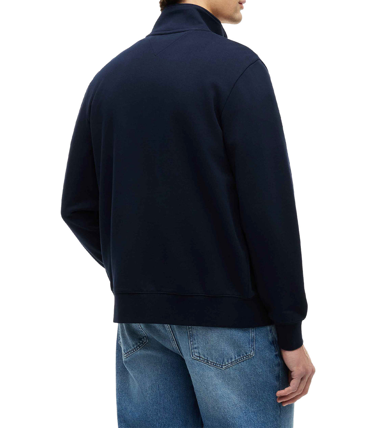 Men's Script Stack FZ Stand Collar Sweatshirt Desert Sky