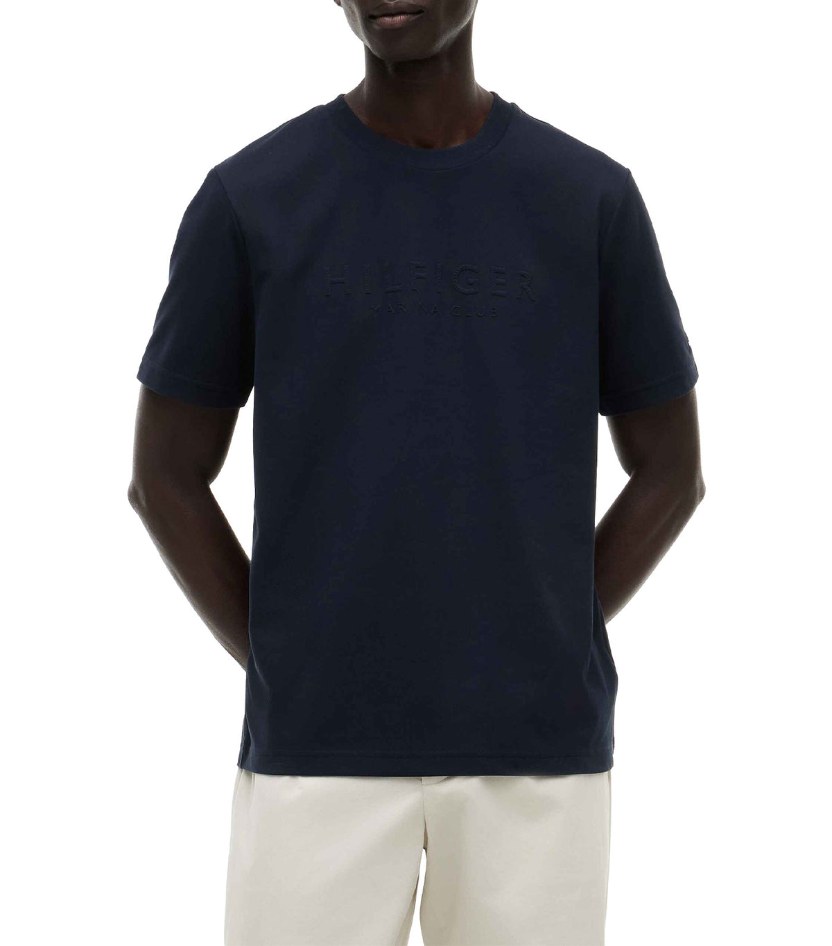 Men's Pique Interlock Embossed Tee Desert Sky