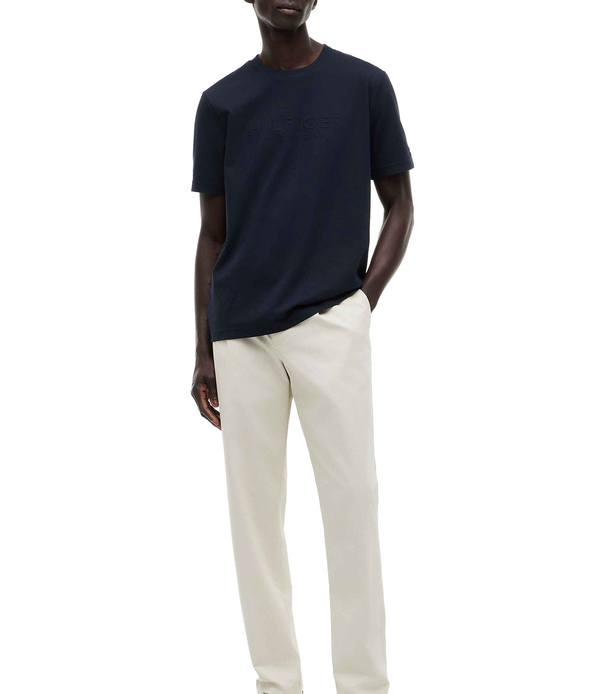 Men's Pique Interlock Embossed Tee Desert Sky