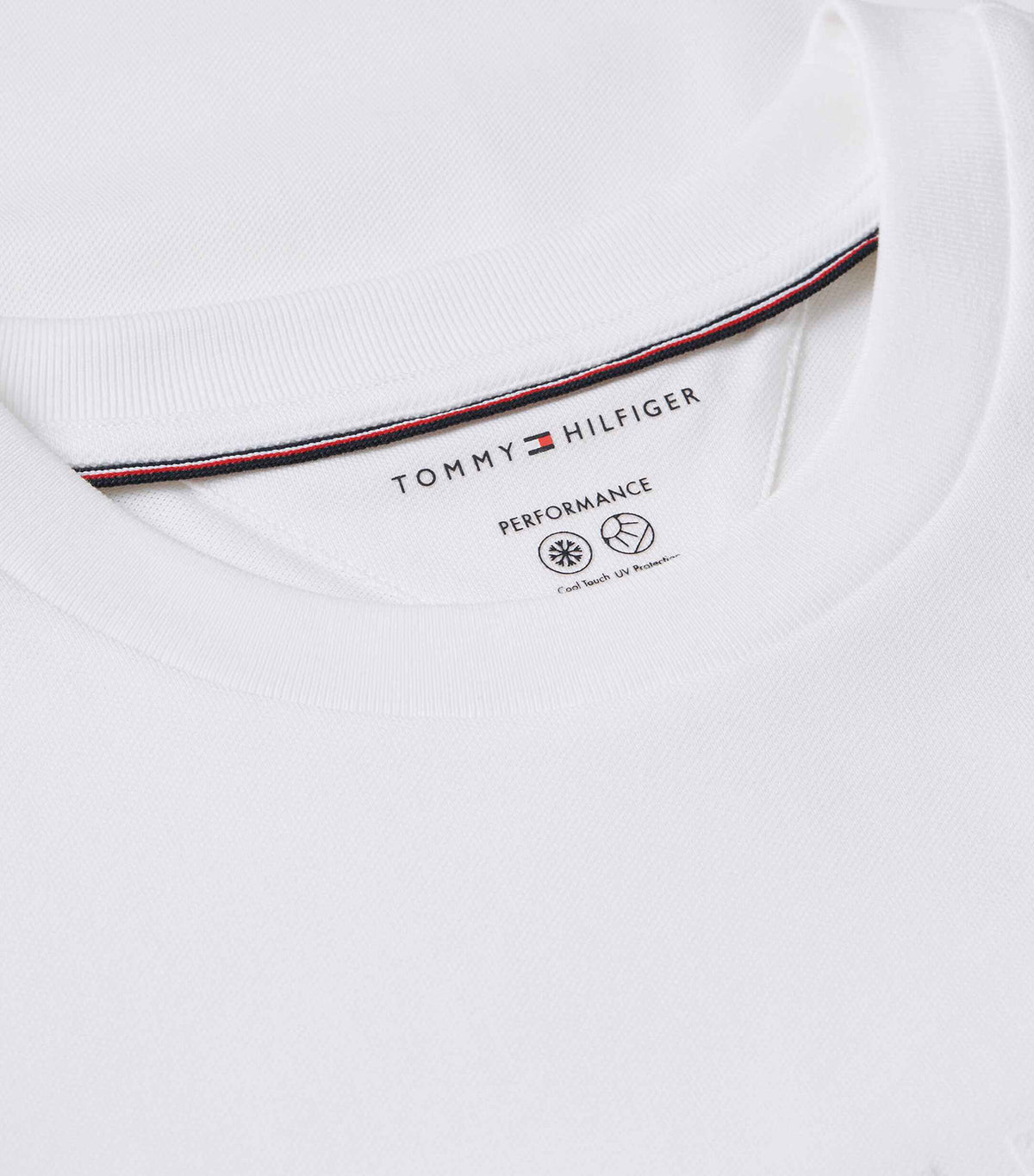Men's Pique Interlock Embossed Tee White