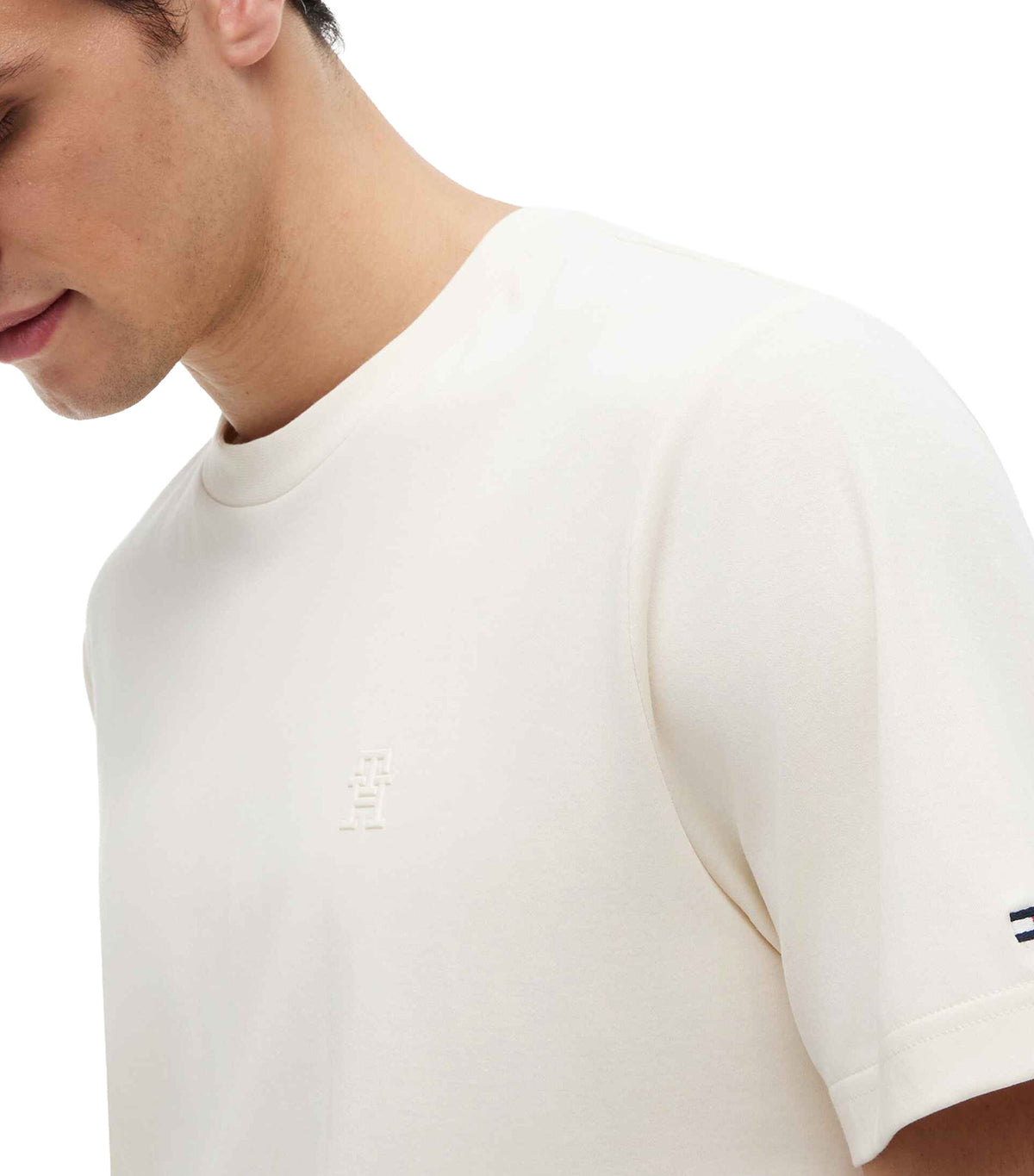 Men's Monogram IMD Interlock Tee Ivory Petal