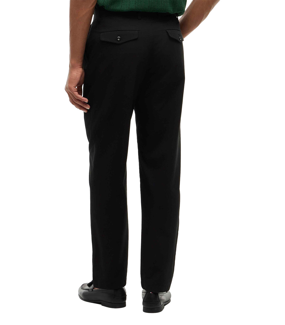 Men's Harlem 1Pleats Tech Twill Black