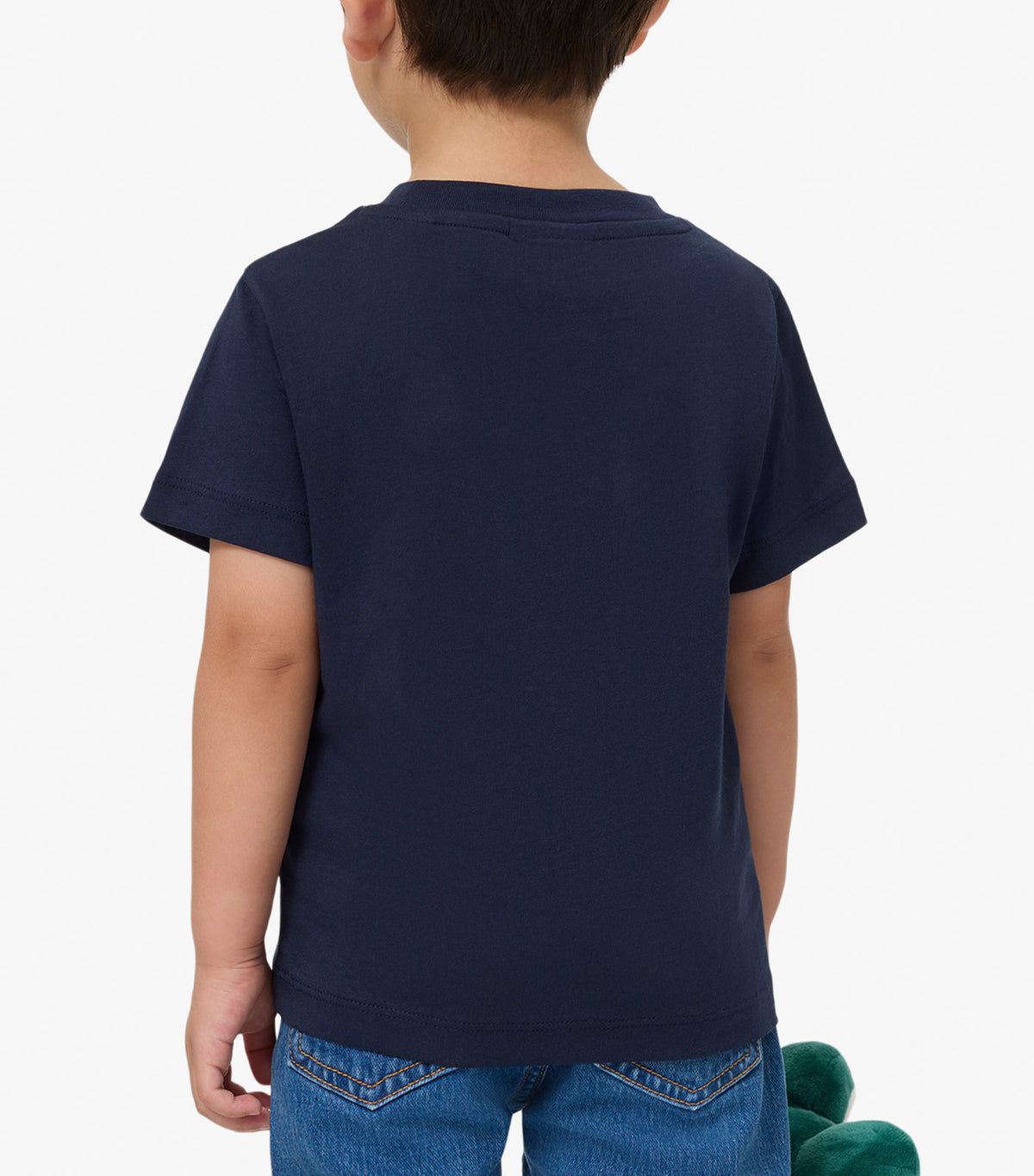 Unisex Cotton Crew Neck T-Shirt Navy Blue