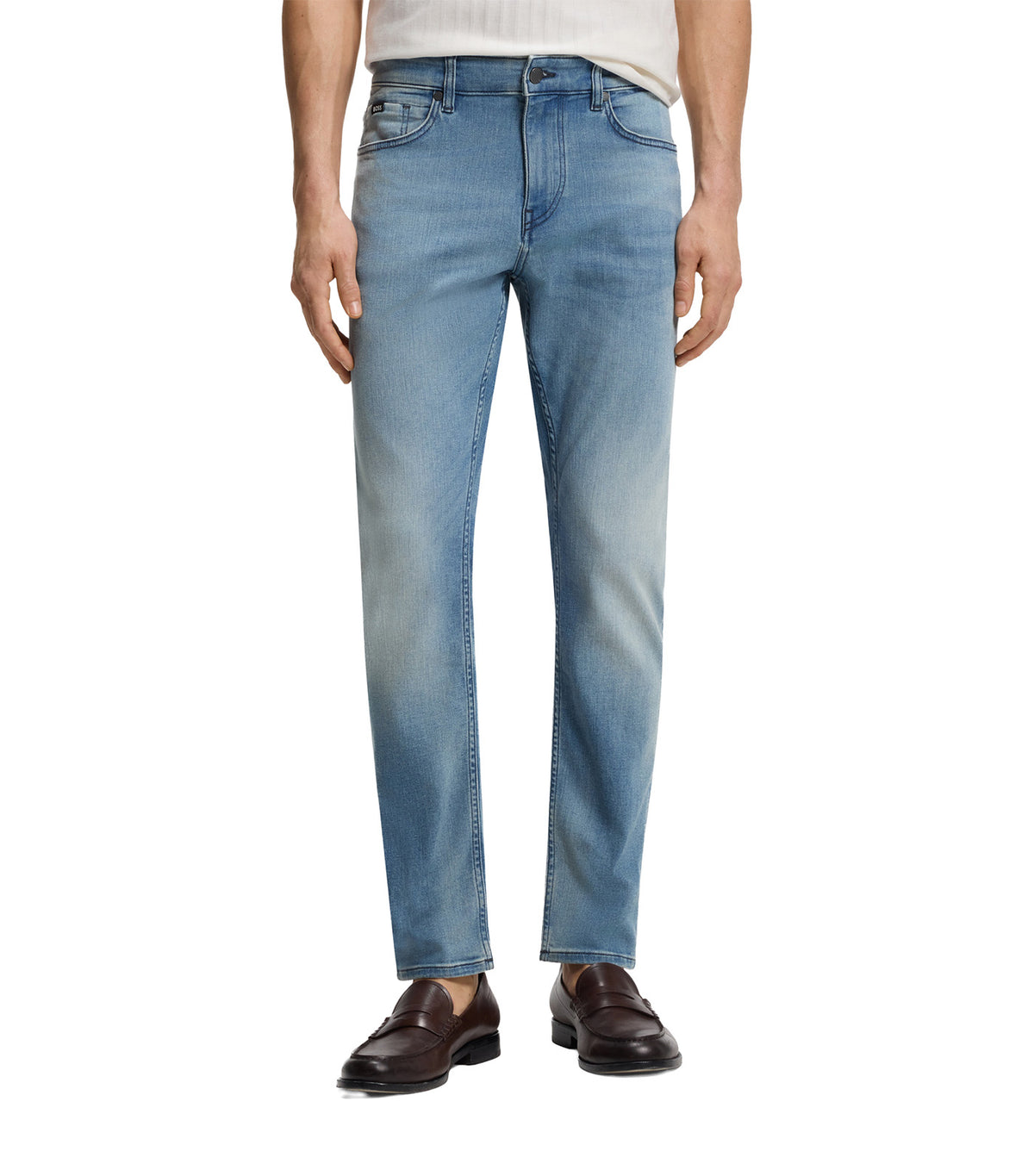 Delaware Slim-Fit Jeans in Performance-Stretch Denim Aqua