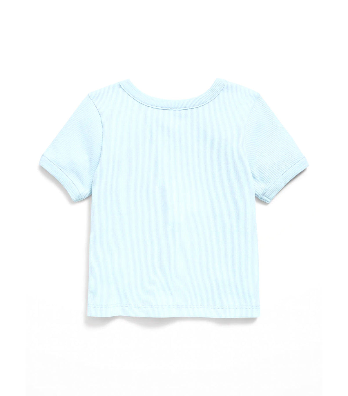 Short-Sleeve Ringer Graphic T-Shirt for Toddler Girls Blue Tranquility