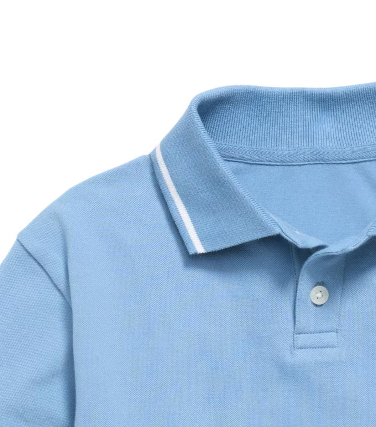 Oversized Short-Sleeve Pique Polo Shirt For Toddler Boys Naturalist Blue