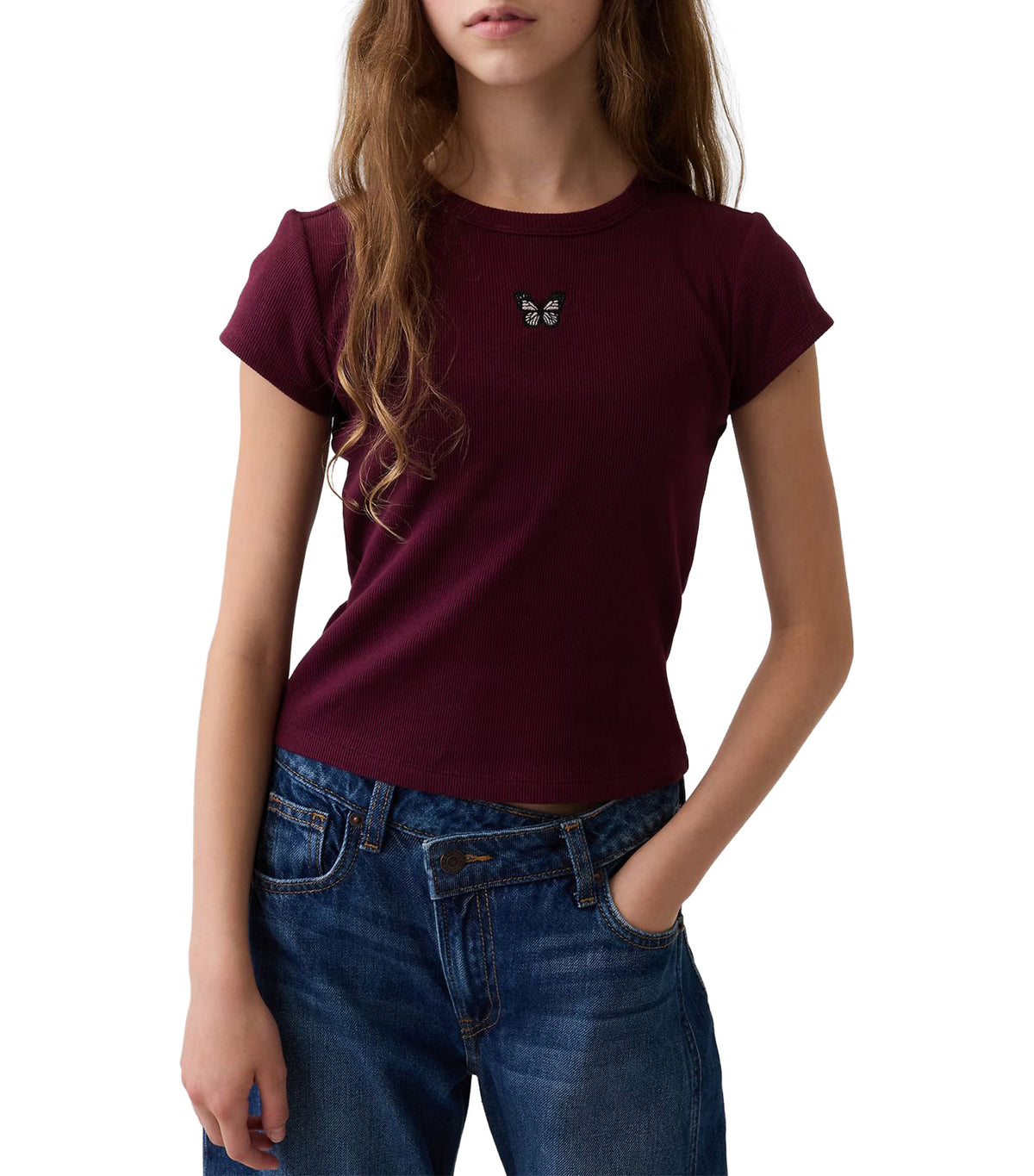 Rib T-Shirt Tuscan Red