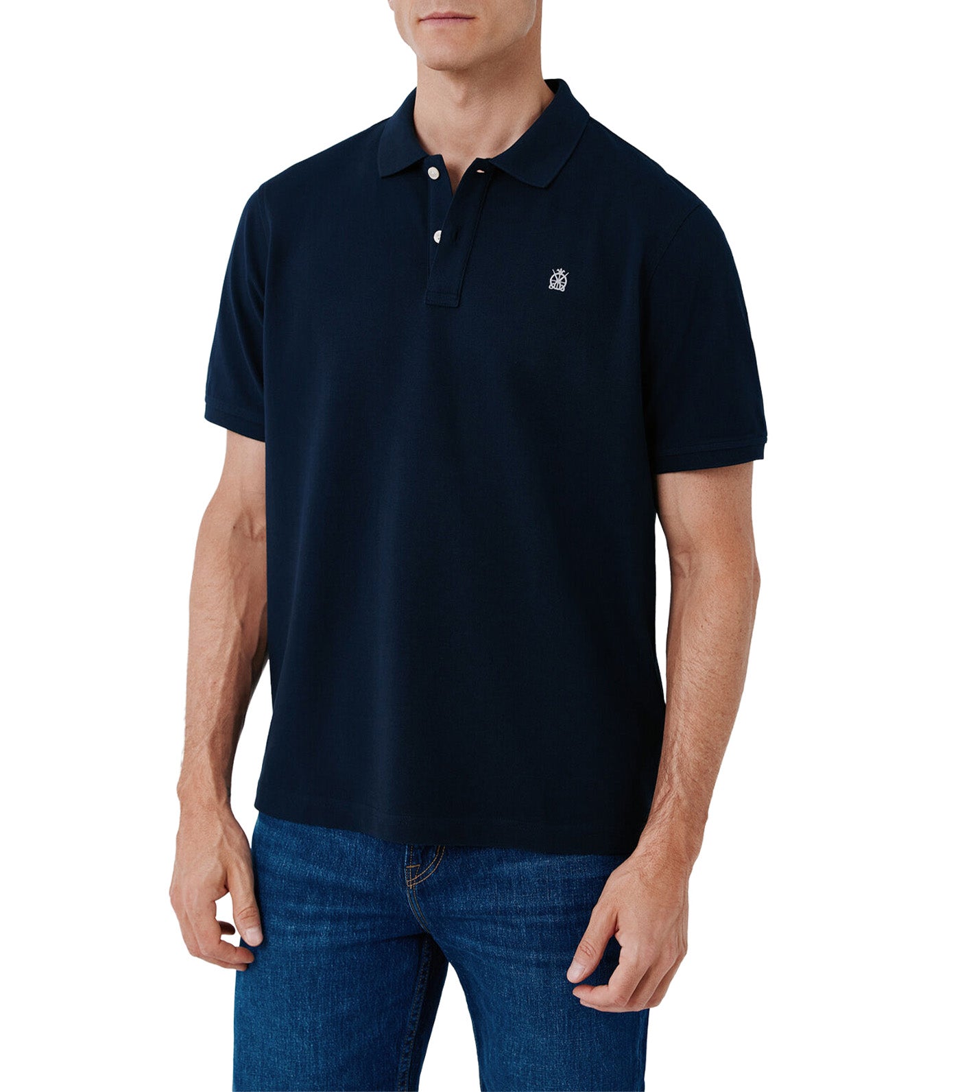 Pique Basic Polo Shirt Navy