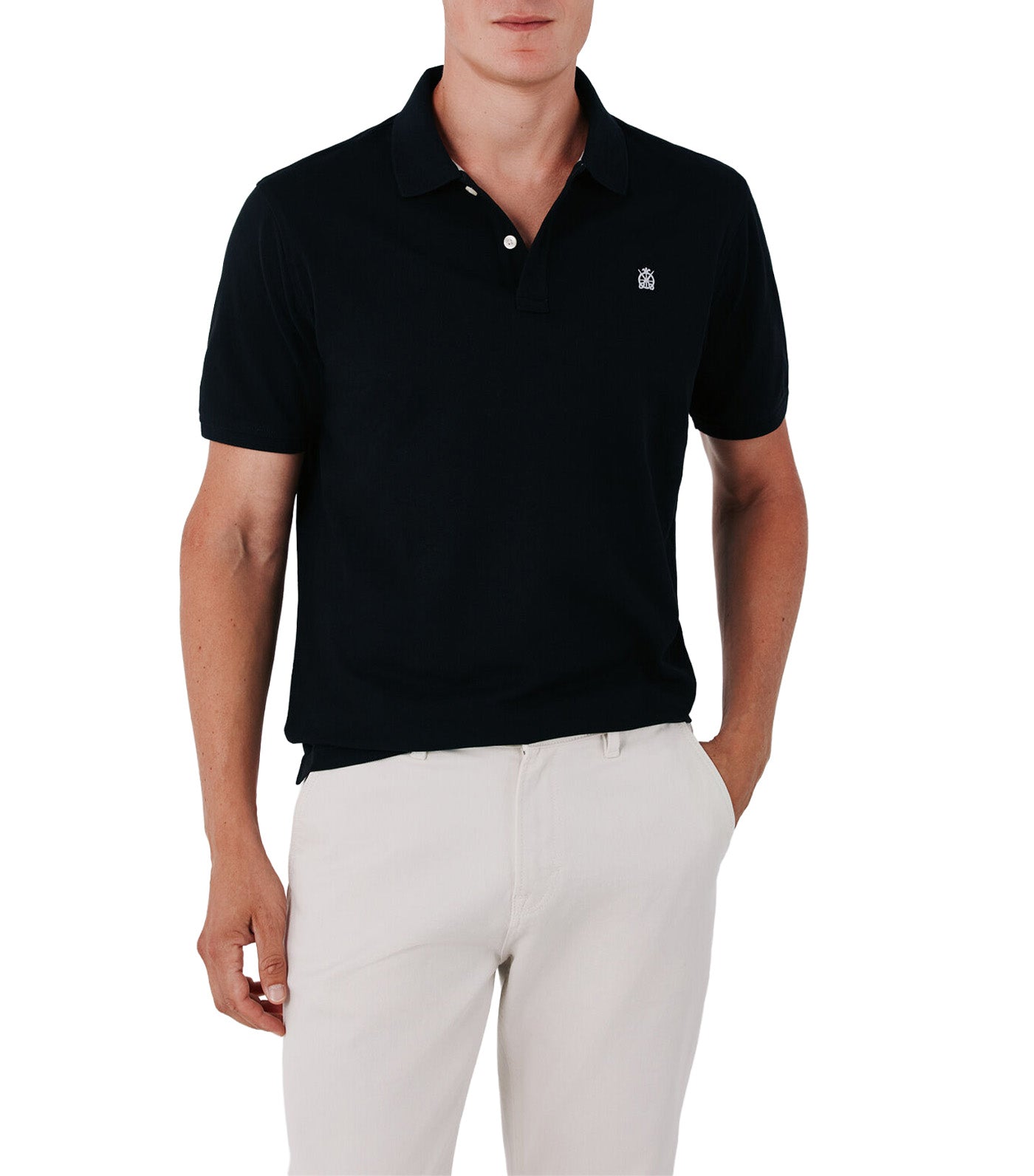 Pique Basic Polo Shirt Black