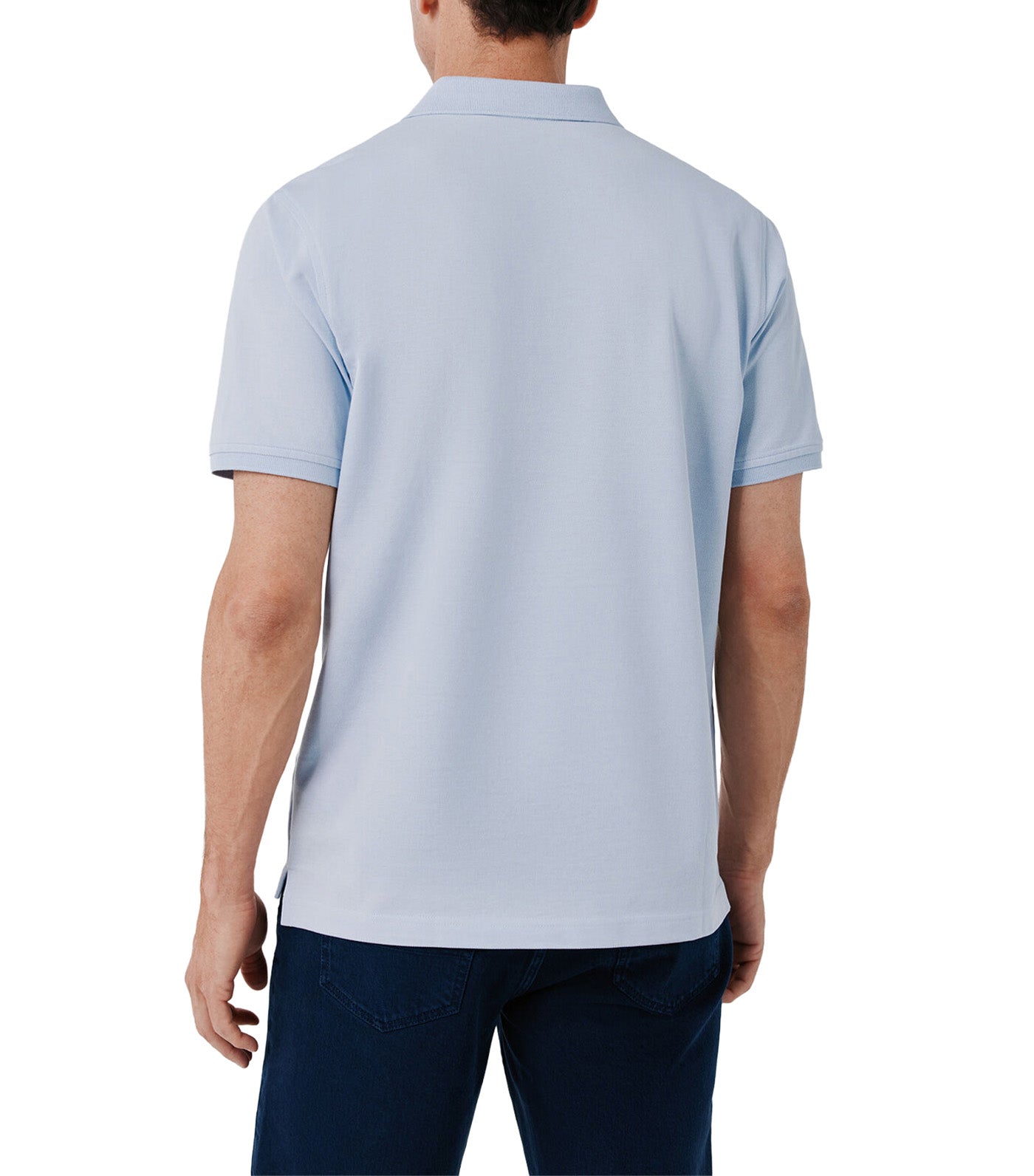 Pique Basic Polo Shirt Light Blue