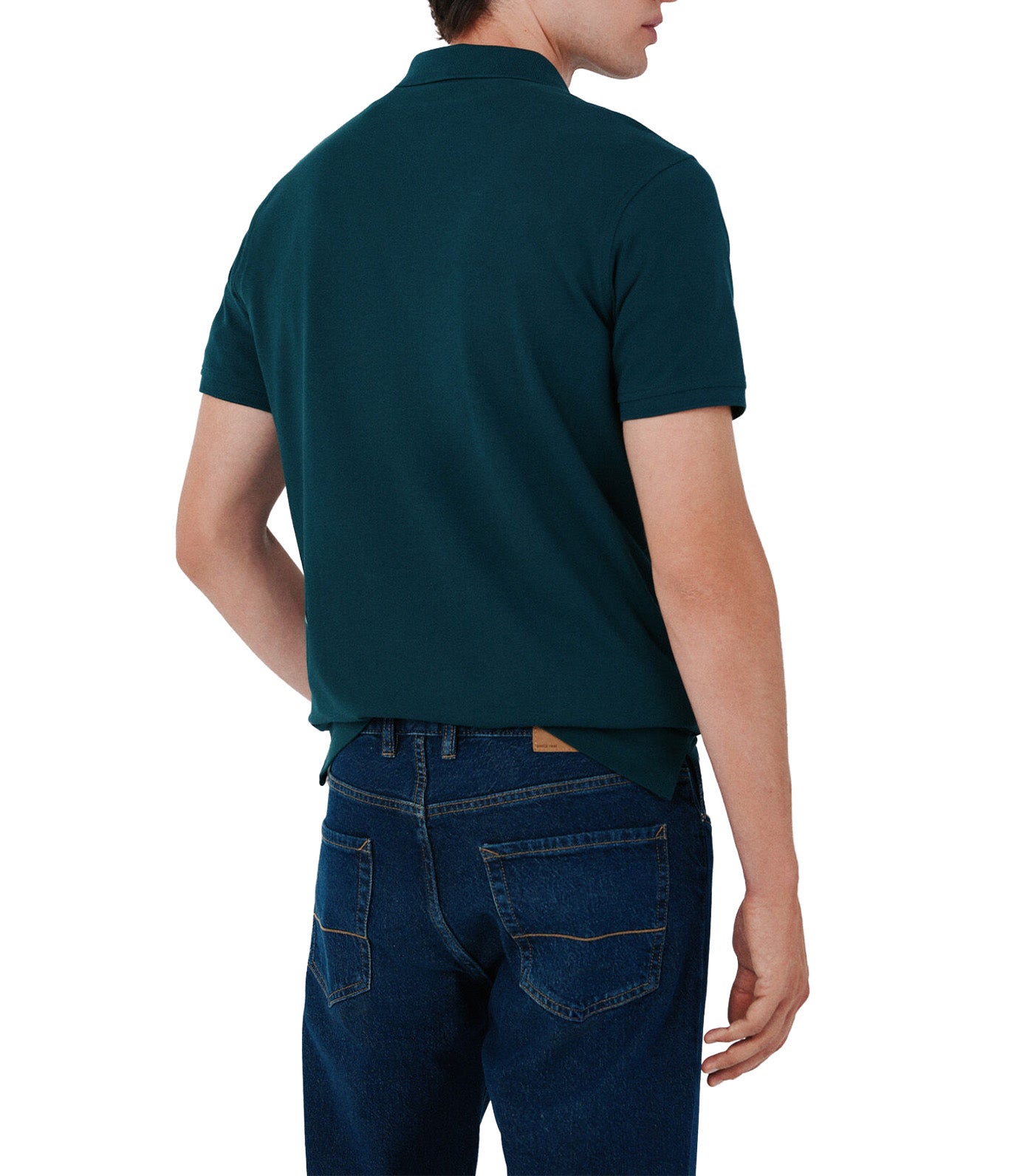 Pique Slim Polo Shirt Bottle Green