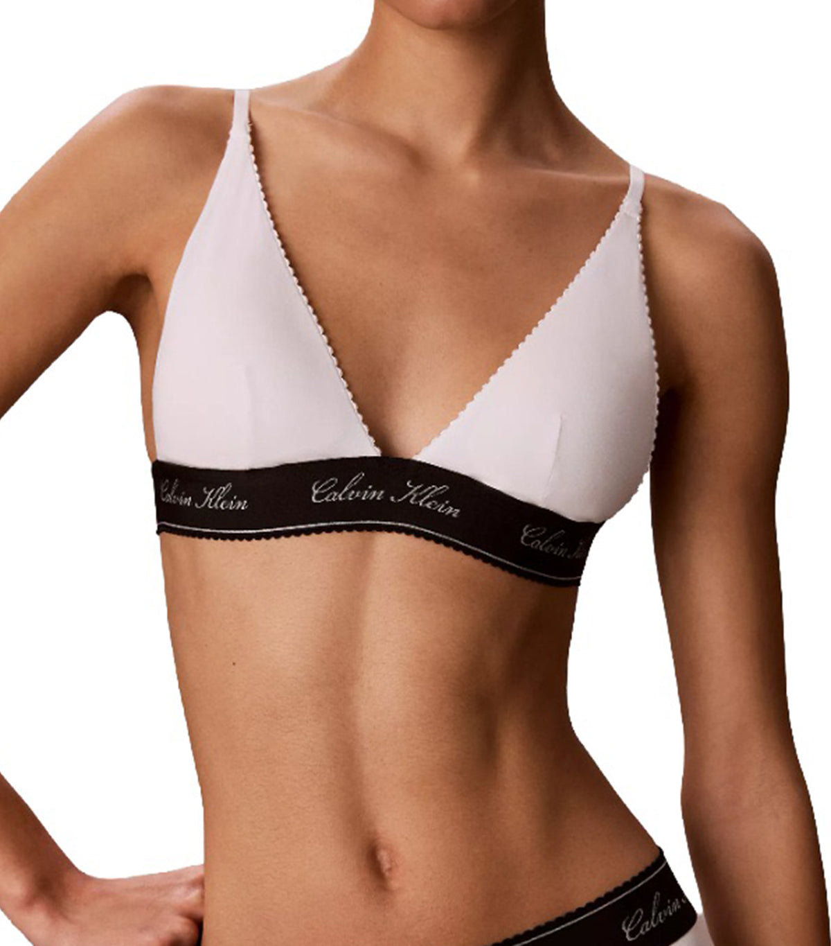 Lightly Lined Triangle White