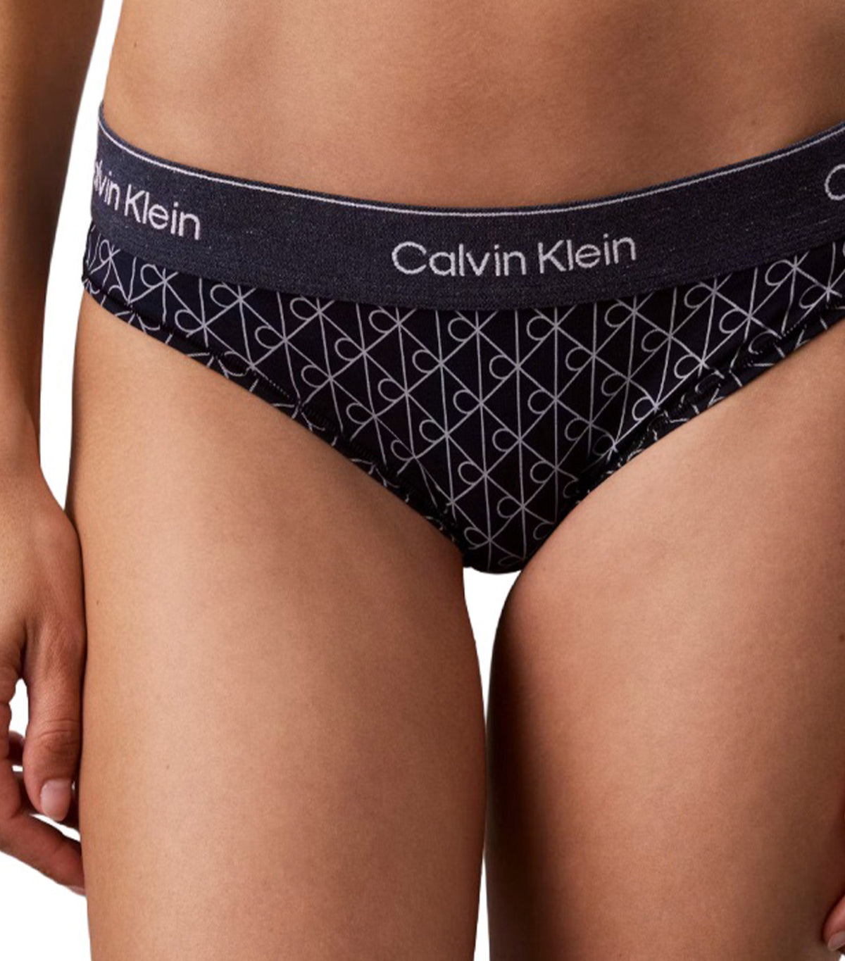 Bikini Bottom Denim Emblem Pageant Blue