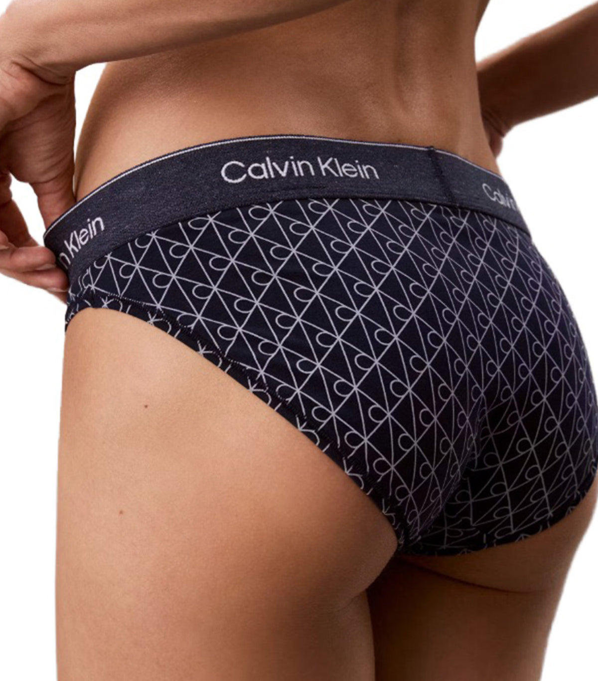 Bikini Bottom Denim Emblem Pageant Blue