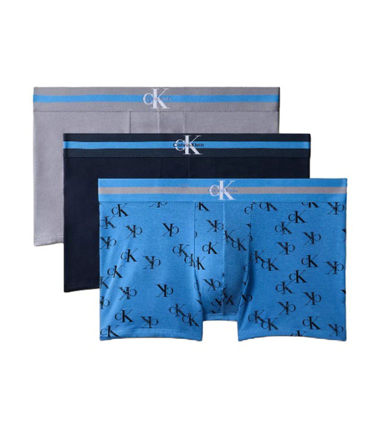 Calvin Klein Trunk 3-Pack Dark Sapphire/Smudge CK Small Poseidon Blue/Quicksilver