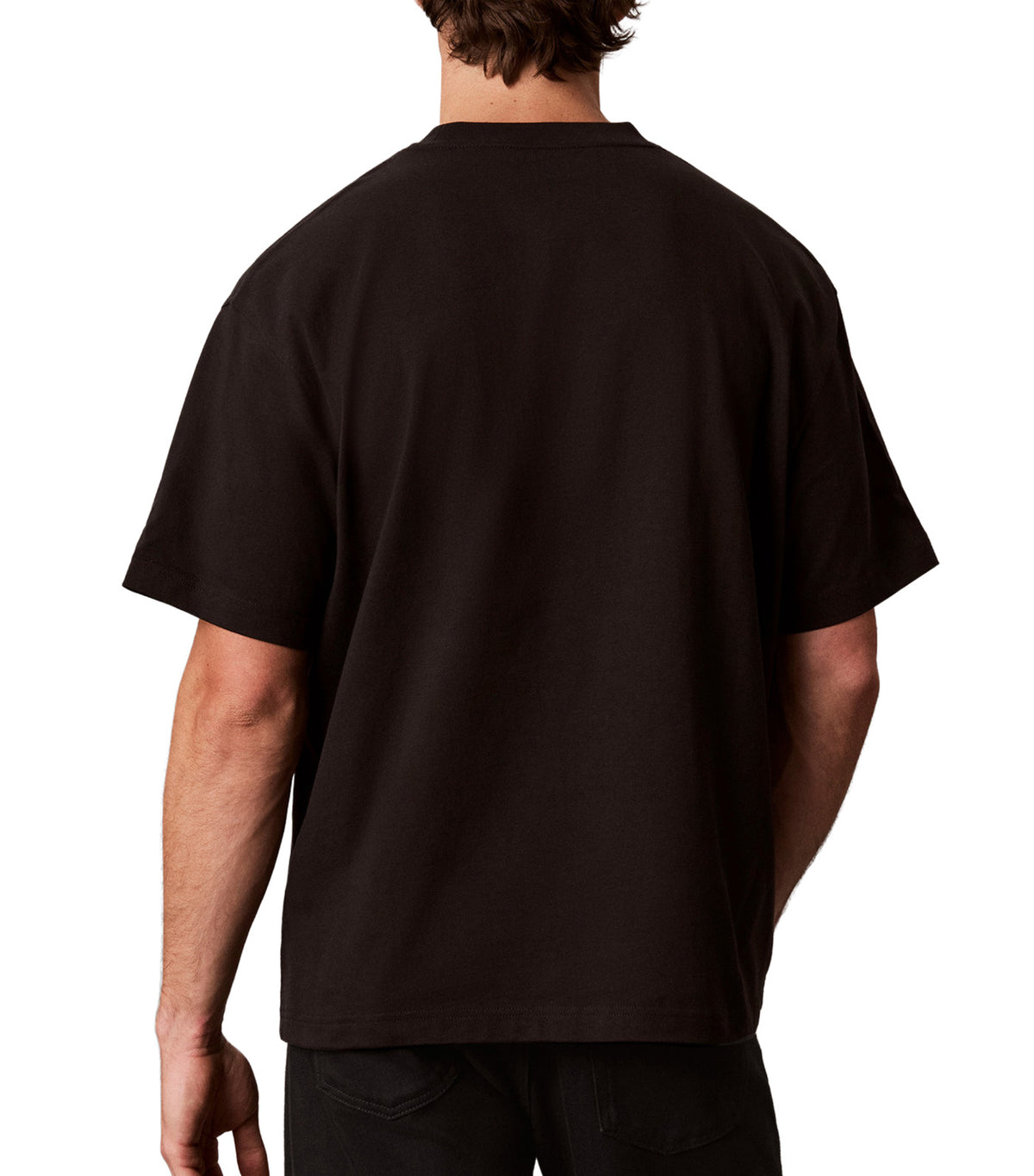 Relaxed Denim Monologo Graphic Tee Black