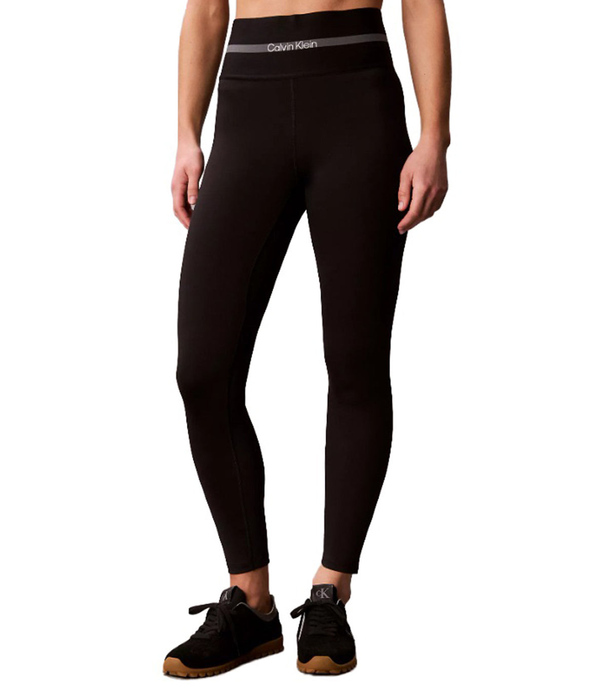 Wide Waistband 7/8 Leggings Black