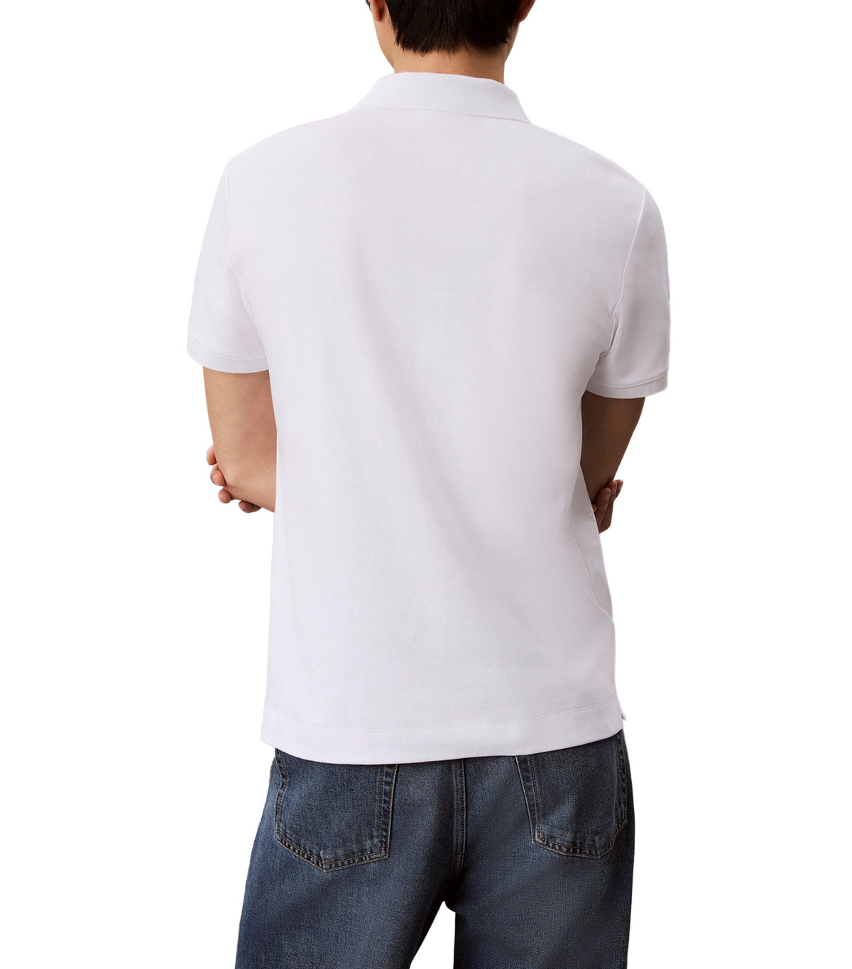 Slim Sleek Interlock Polo Bright White