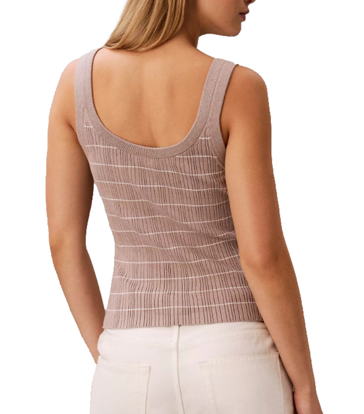 Tech Knit Striped Tank Top Dusted Fox