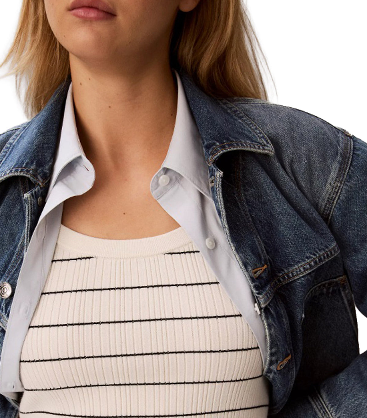 Tech Knit Striped Tank Top Tofu