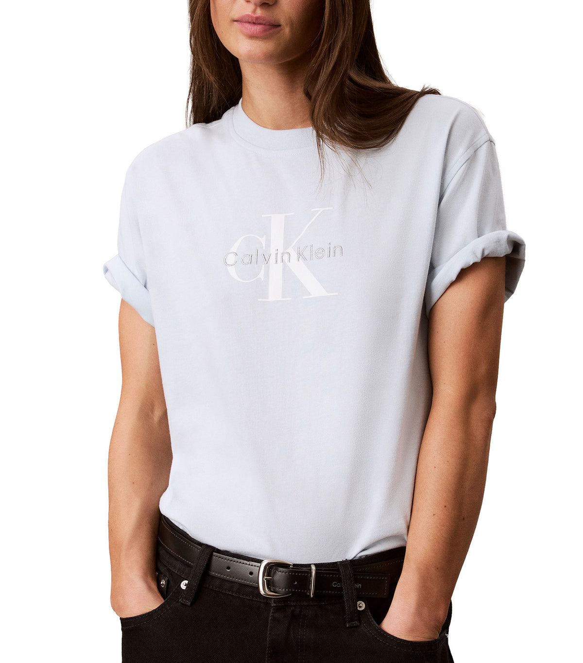 Relaxed Embroidered Monologo Tee Plein Air