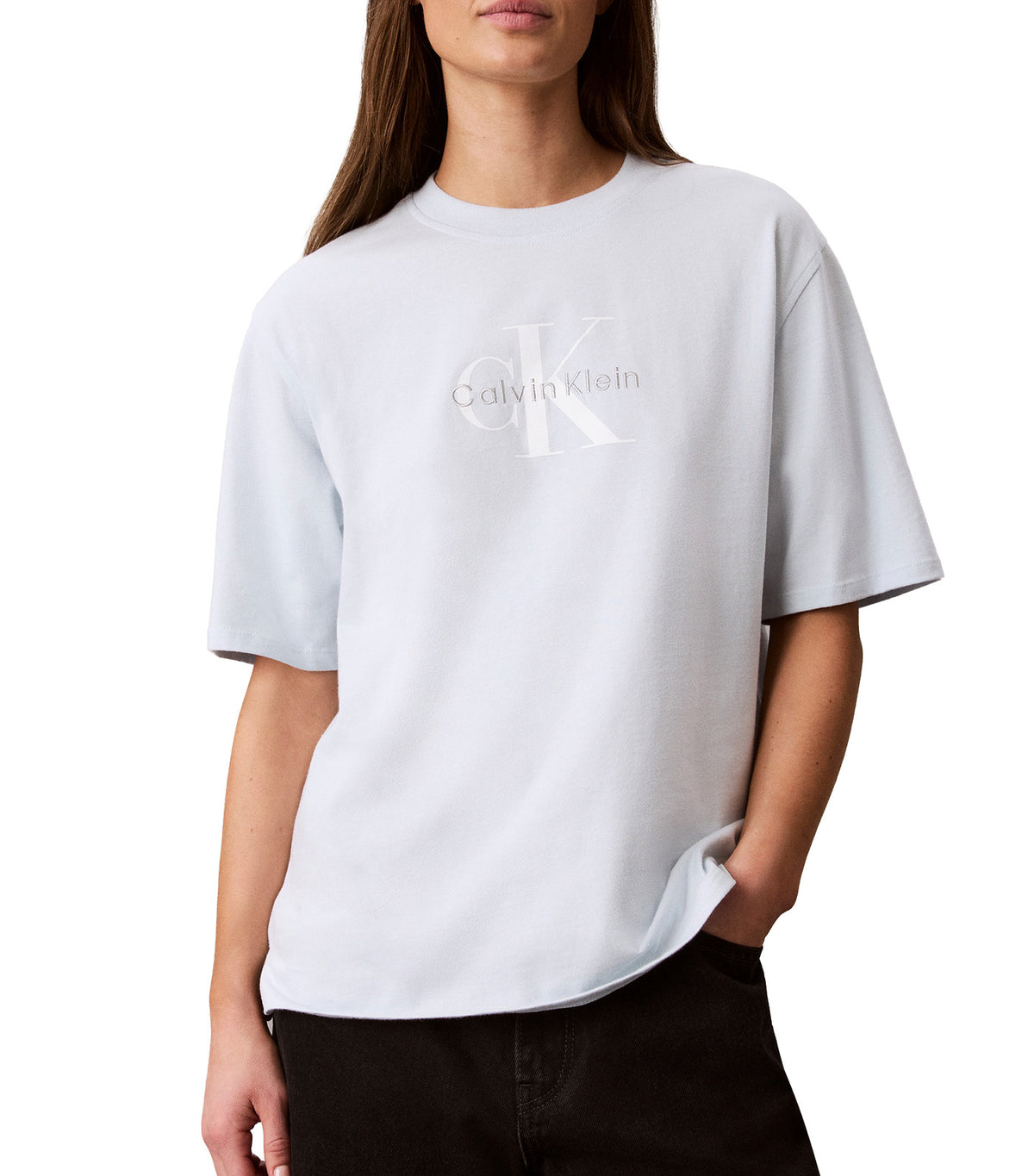 Relaxed Embroidered Monologo Tee Plein Air