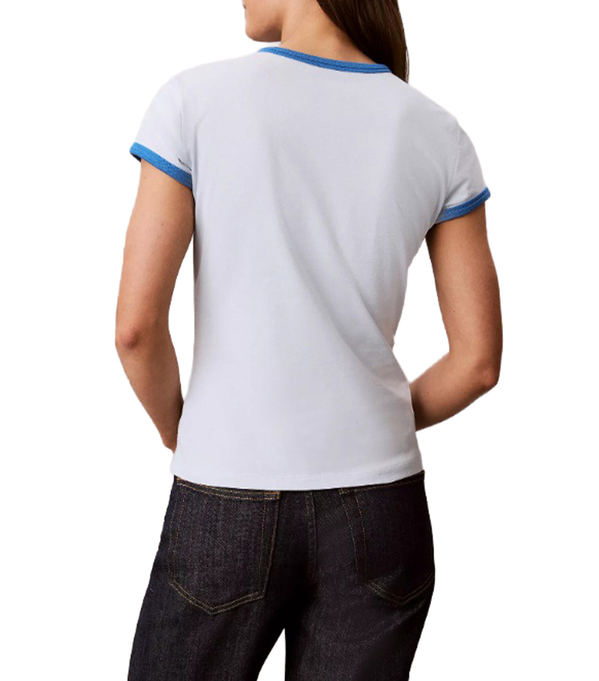 Slim Baby Varsity Logo Ringer Tee Plein Air
