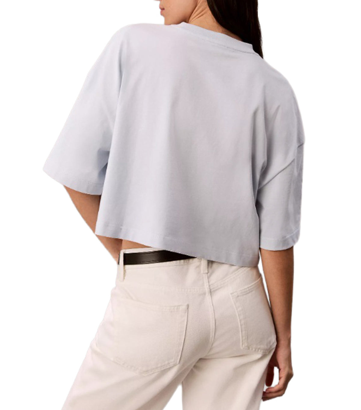 Cropped Denim Monologo Tee Plein Air