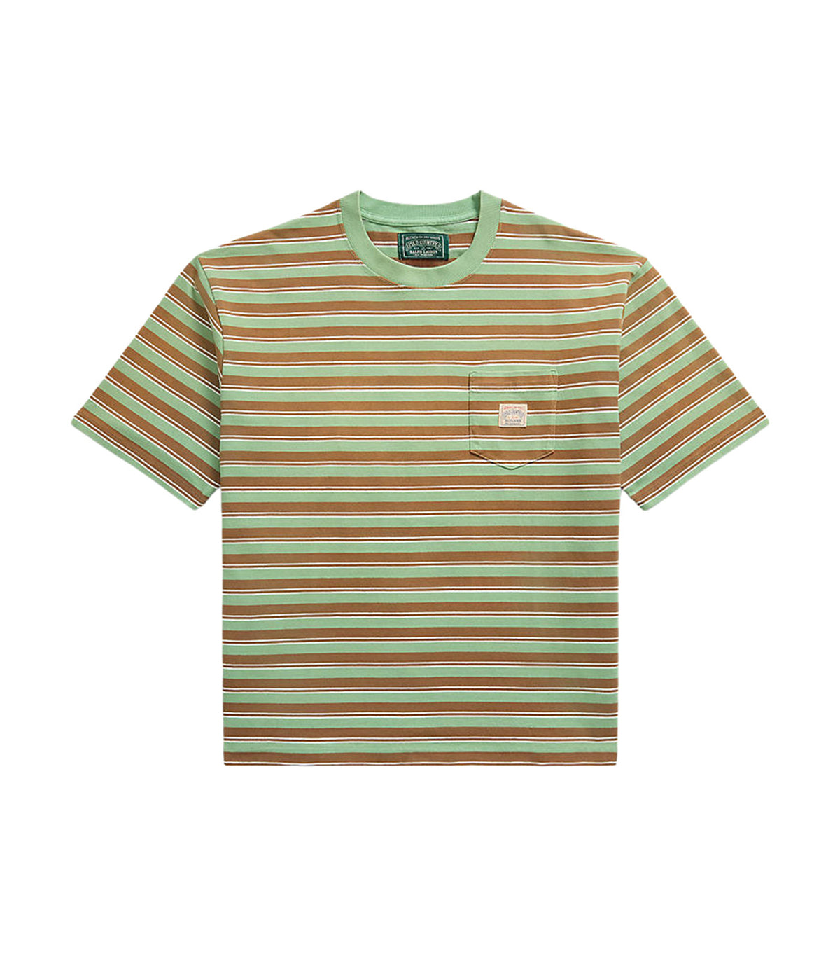 Men's Relaxed Fit Striped Jersey T-Shirt Green