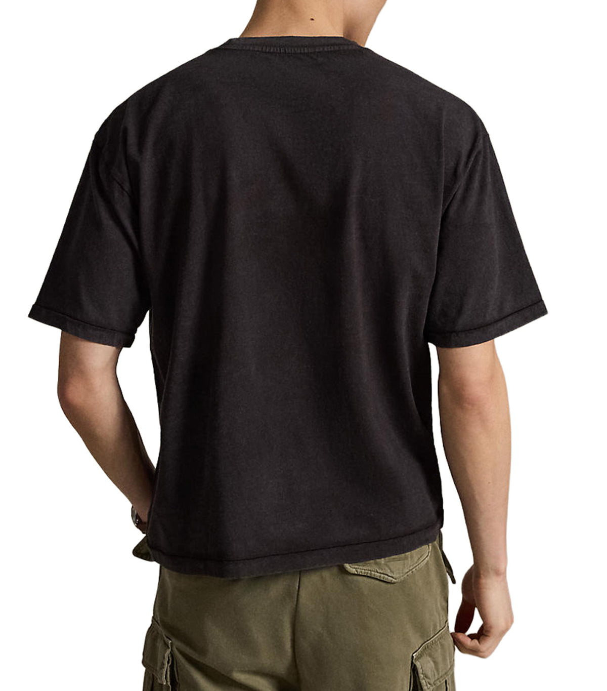 Men's Relaxed Fit Jersey Graphic T-Shirt Black